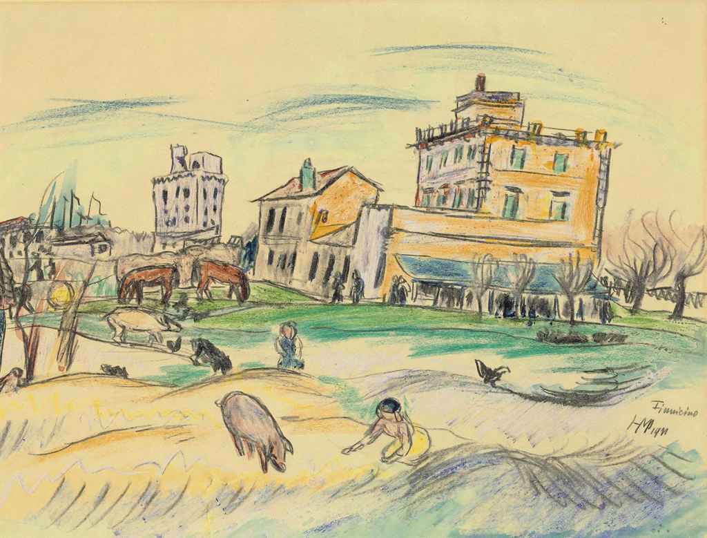 Marc Chagall (1887-1985) , Deux paysans russes | Christie's