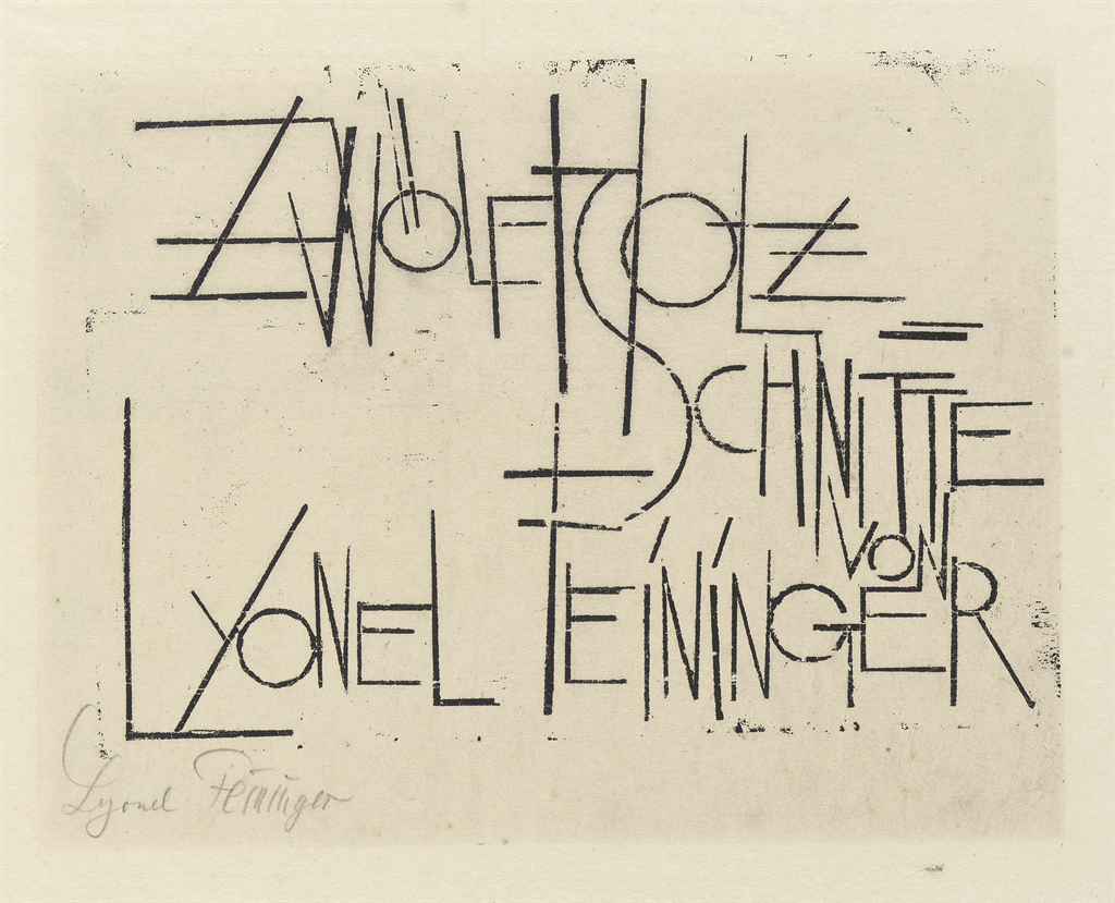Lyonel Feininger (1871-1958) , Zwölf Holzschnitte (Prasse Editions