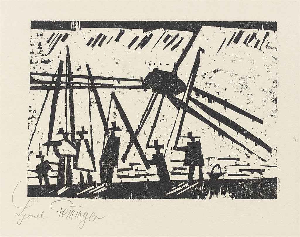 Lyonel Feininger (1871-1958) , Zwölf Holzschnitte (Prasse Editions