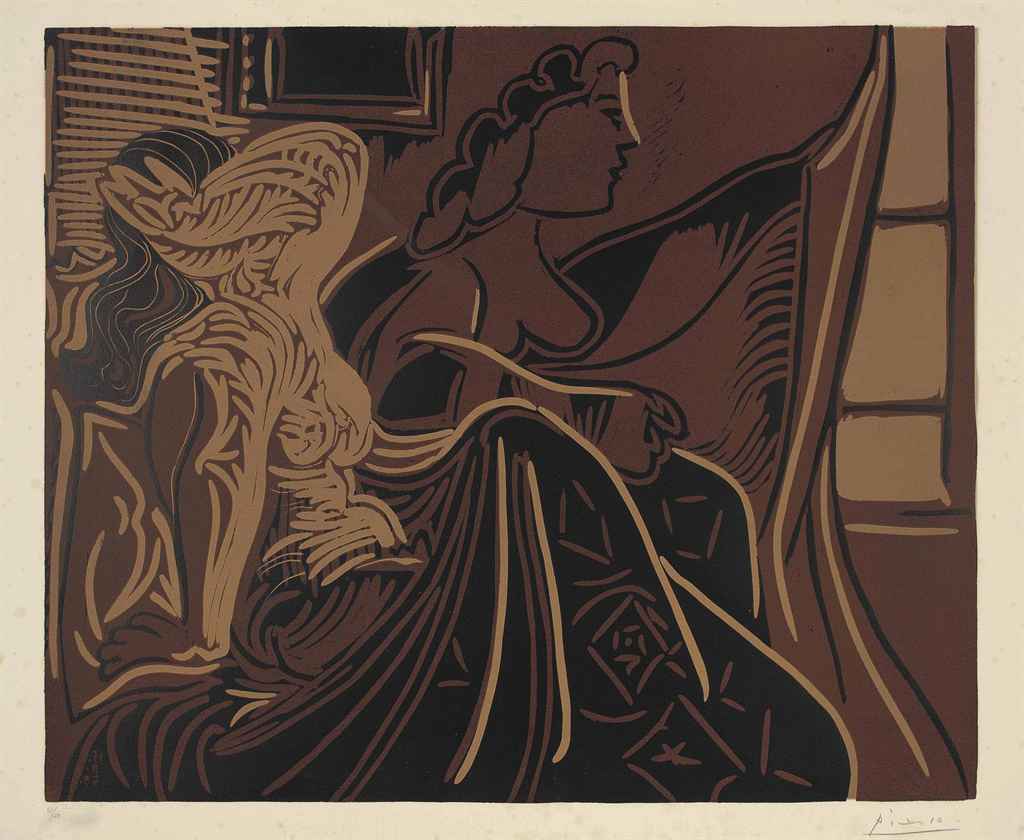Pablo Picasso , Deux Femmes prês de la Fenêtre (B. 924; Ba ...