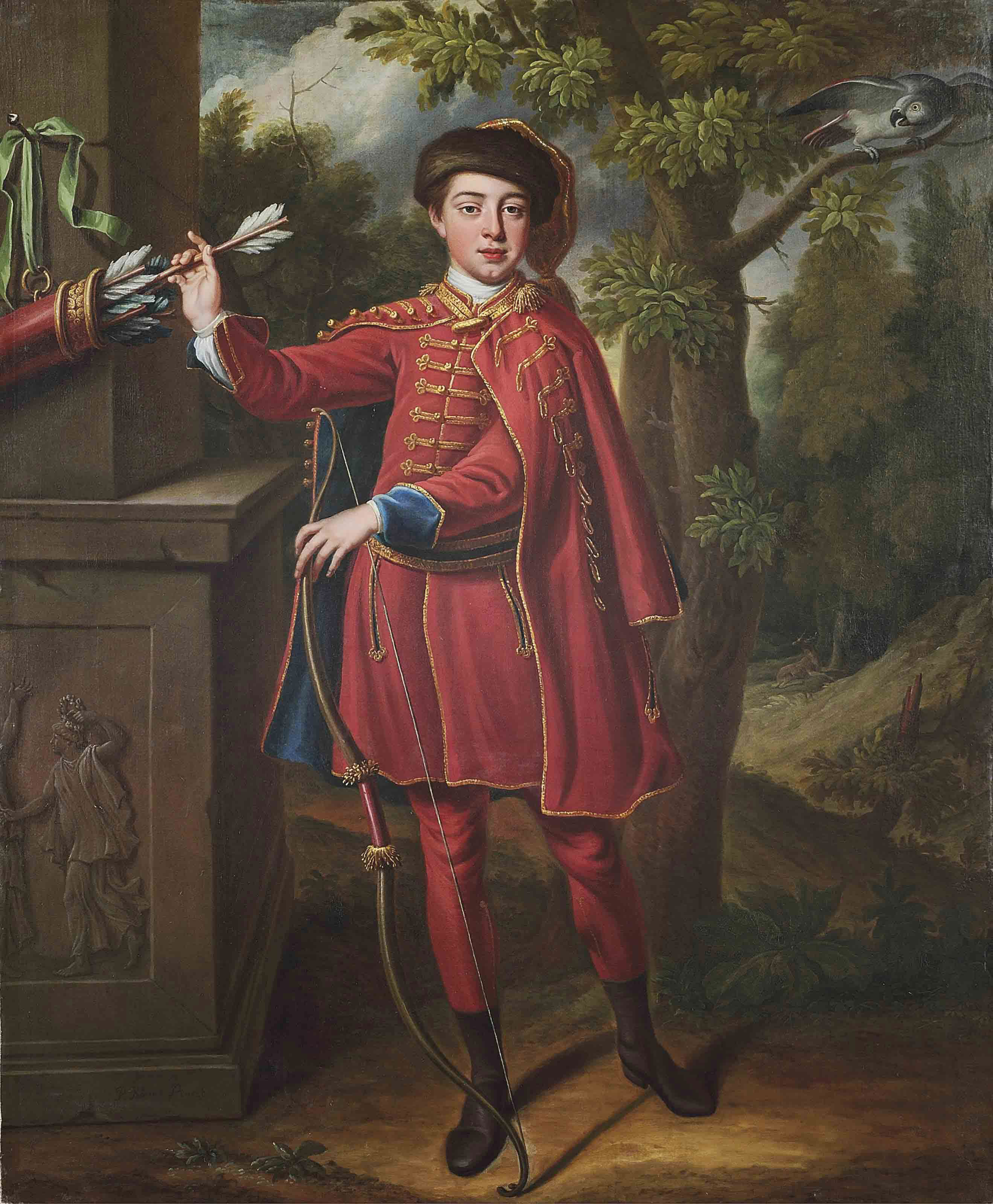 Peter Corner Active England Early 18th Century Portrait Of A