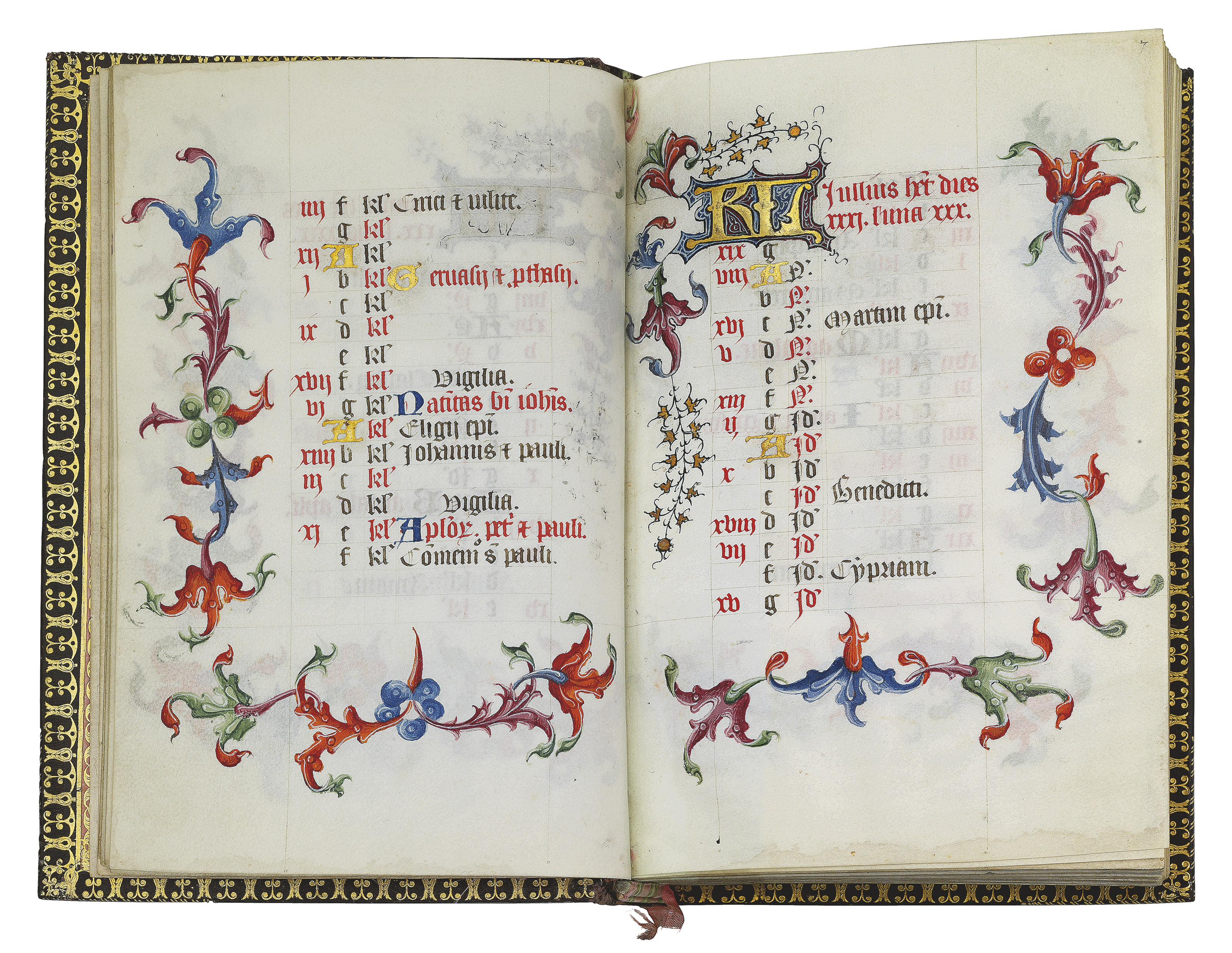 BOOK OF HOURS, use of Rome, in Latin, ILLUMINATED MANUSCRIPT