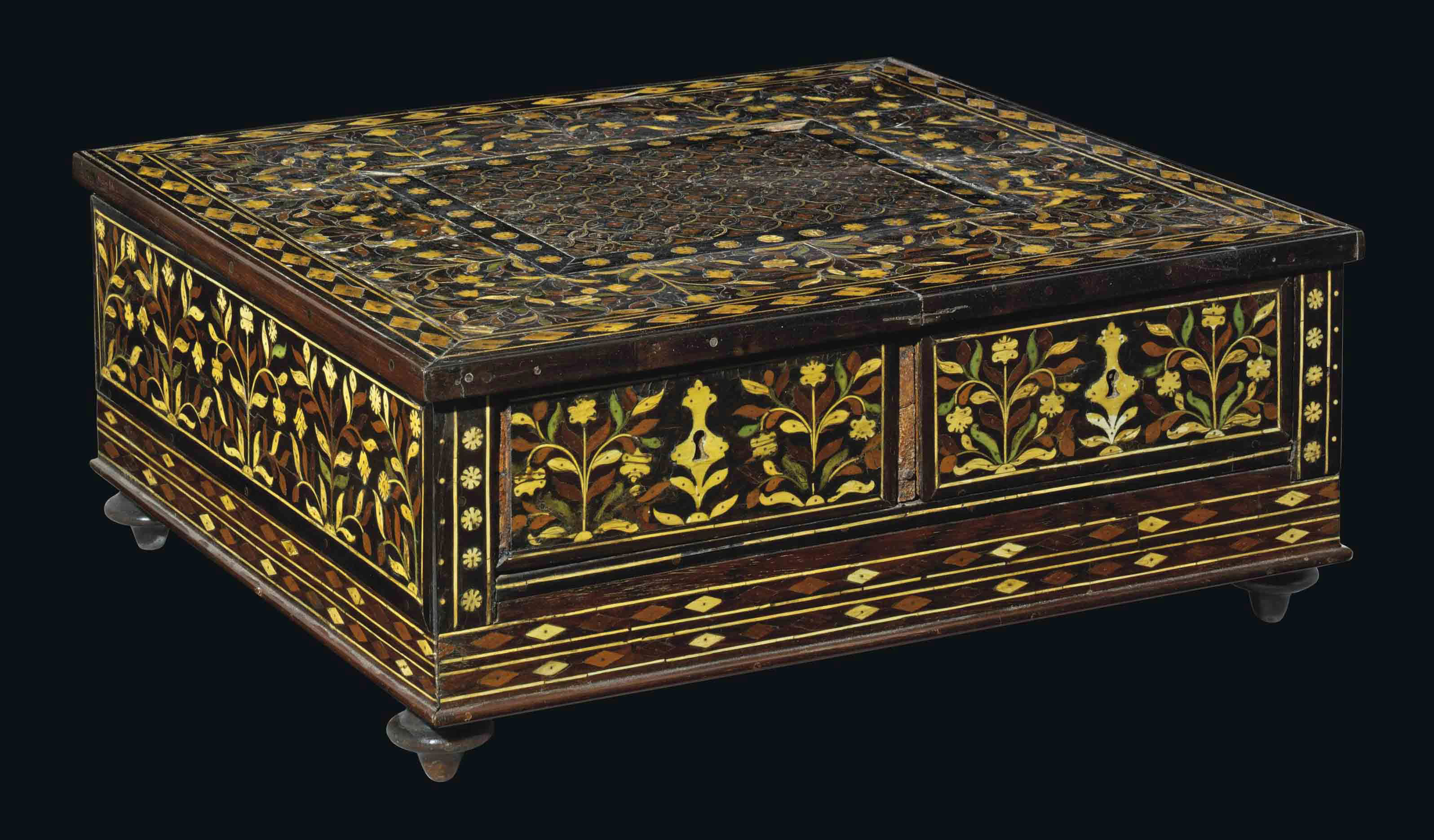 AN IVORY INLAID BOX NORTH INDIA 17TH CENTURY Christie #39 s
