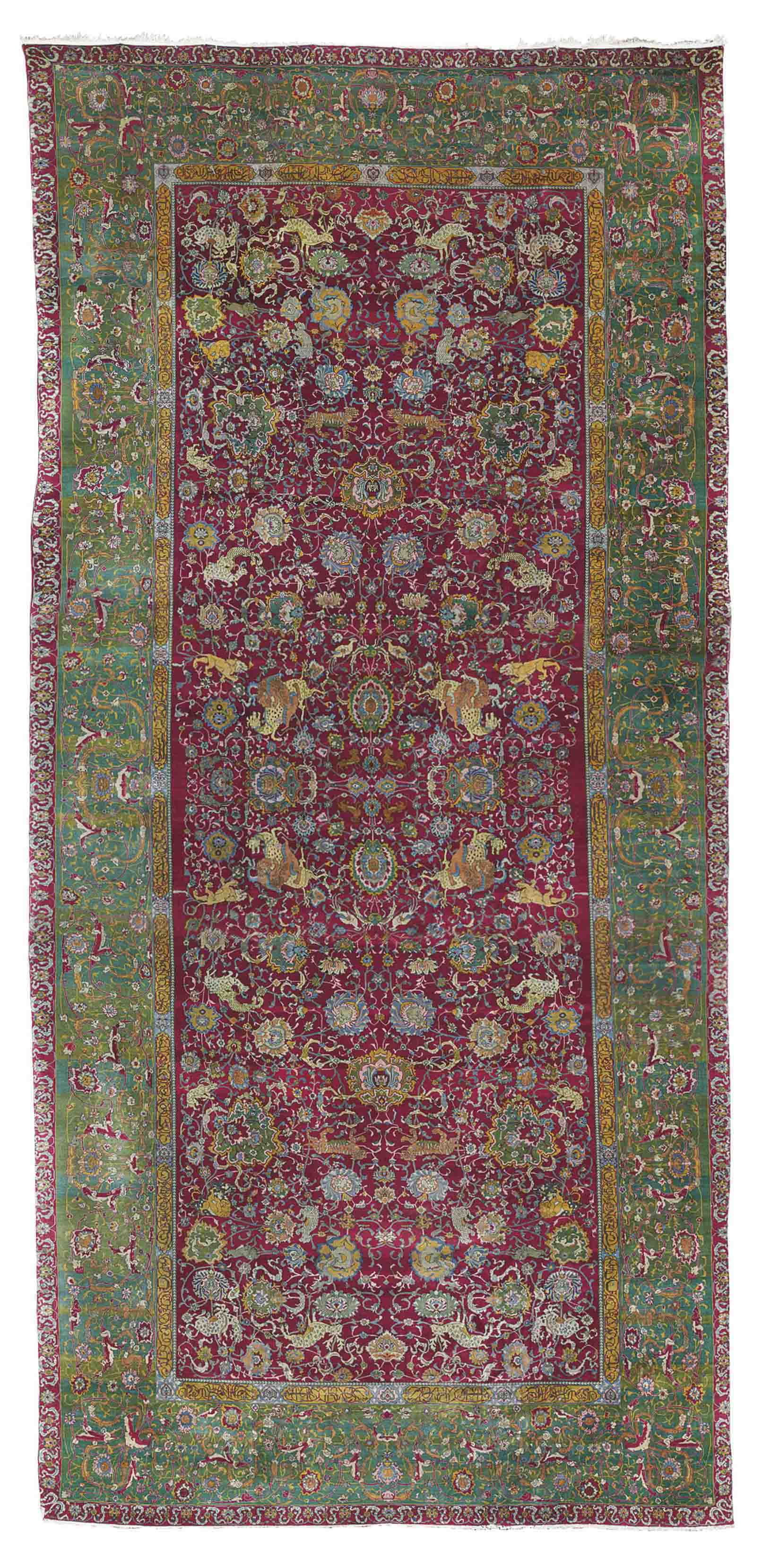 A Large Lahore Carpet, Northern India