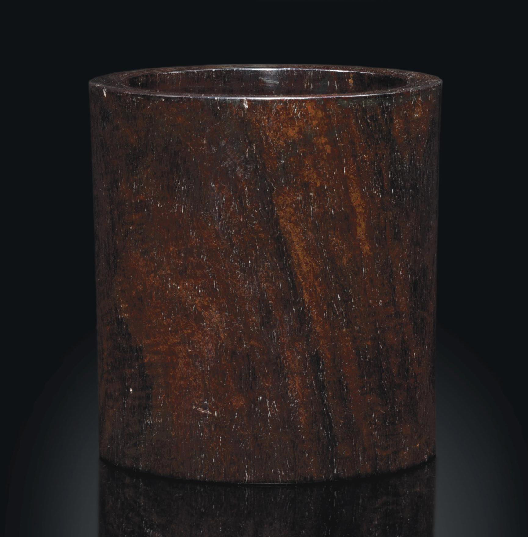 A ZITAN WOOD BRUSHPOT, BITONG