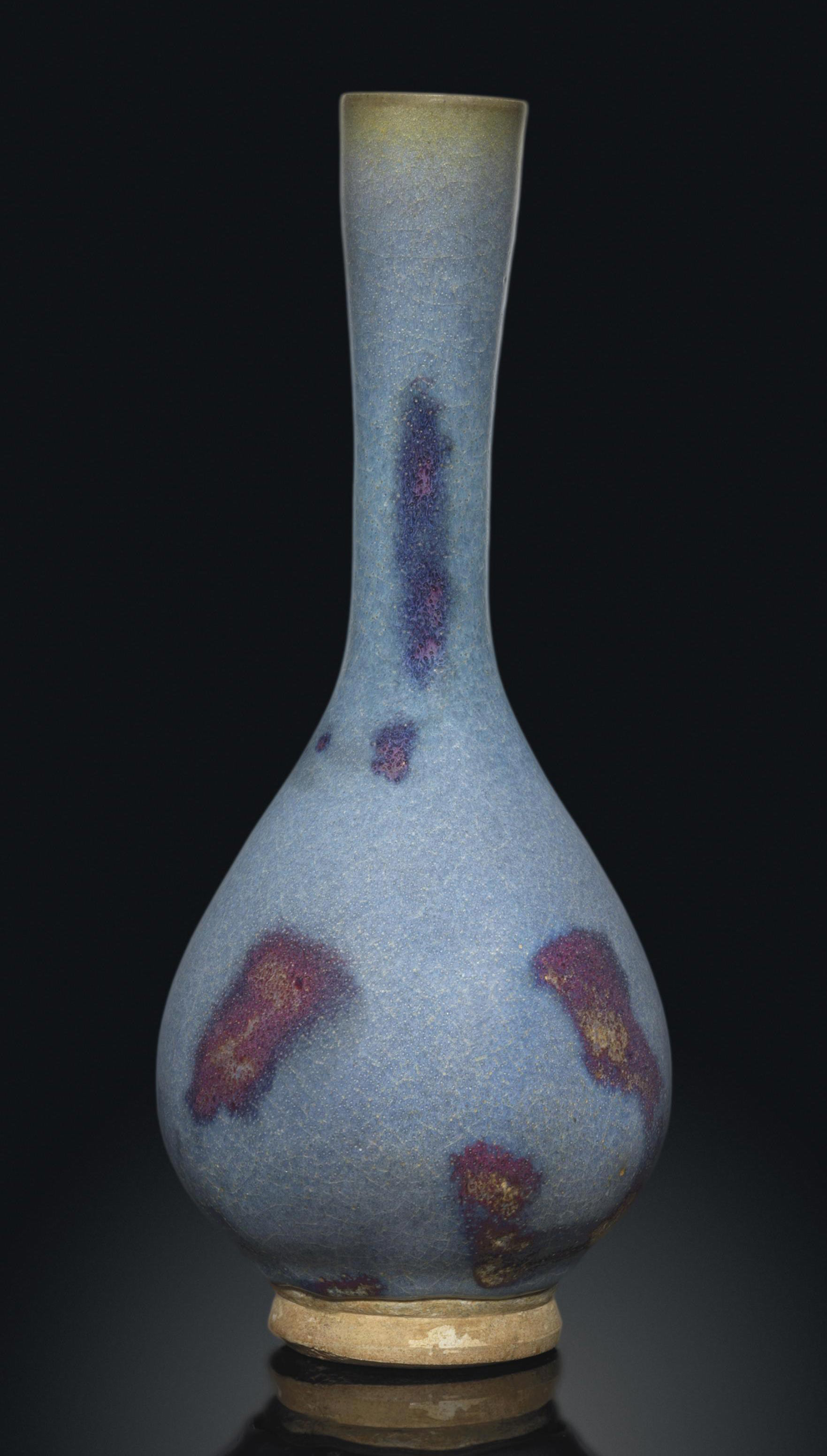 A JUNYAO SPLASHED BOTTLE VASE , YUAN DYNASTY (12791368) Christie's