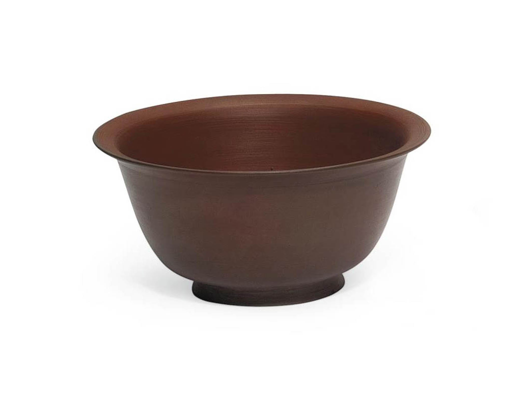 A B&ouml;ttger red stoneware ‘Eisenporzellan’ bowl, circa 1710-15. Sold for &pound;10,625 on 29 November 2011 at Christie&rsquo;s in London