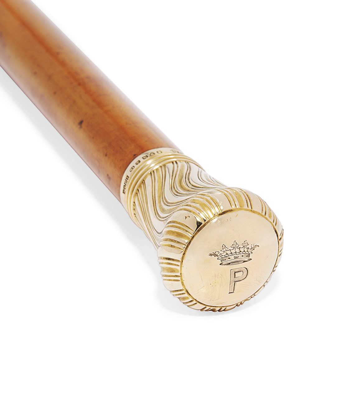 A VICTORIAN GOLDMOUNTED WALKINGSTICK