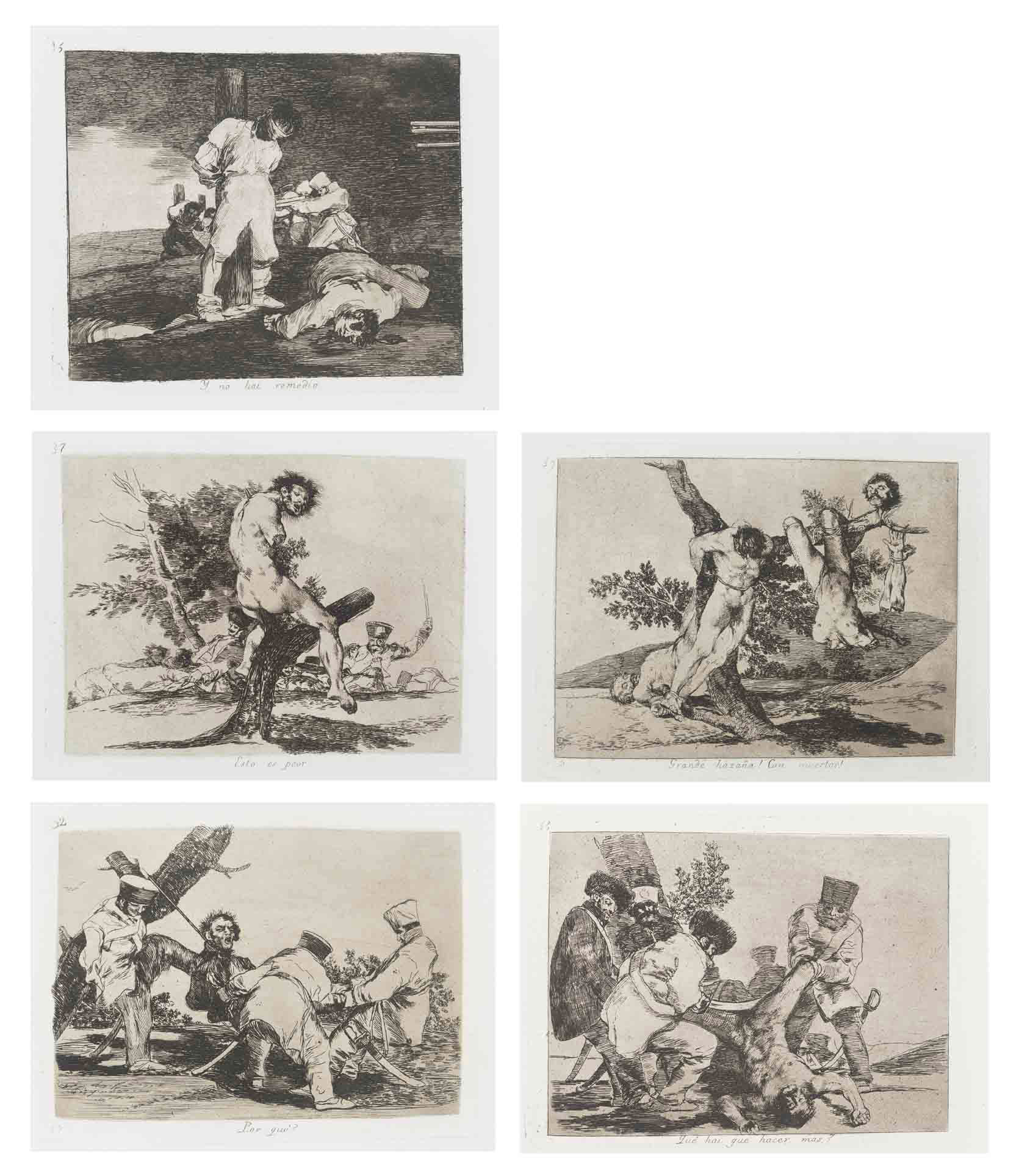 Los Desastres de la Guerra (Delteil 120-199; Harris 121-200) 
