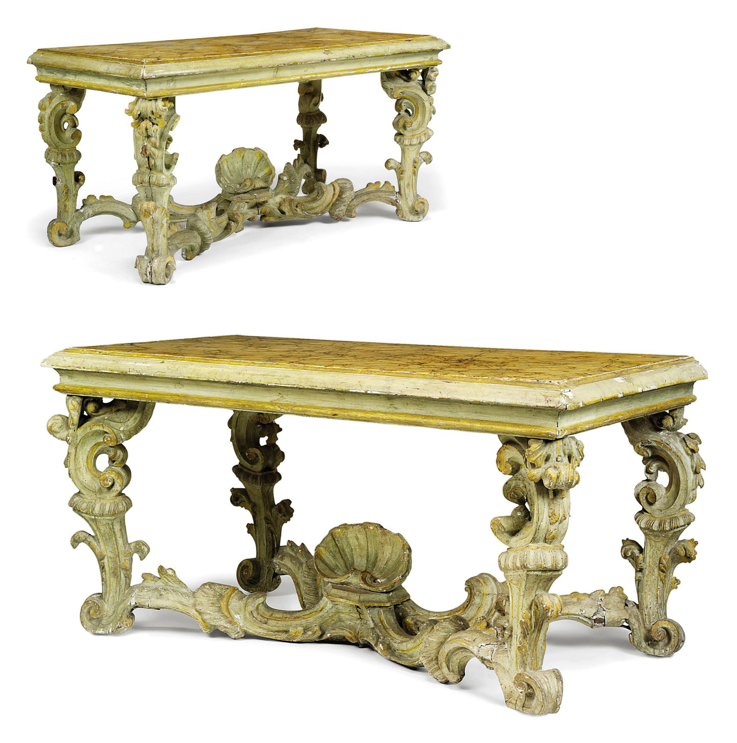 A Pair Of Italian Green And Yellow Painted Console Tables Shop allmodern for modern and contemporary narrow (under 12 in.) console tables to match your style and budget. christie s