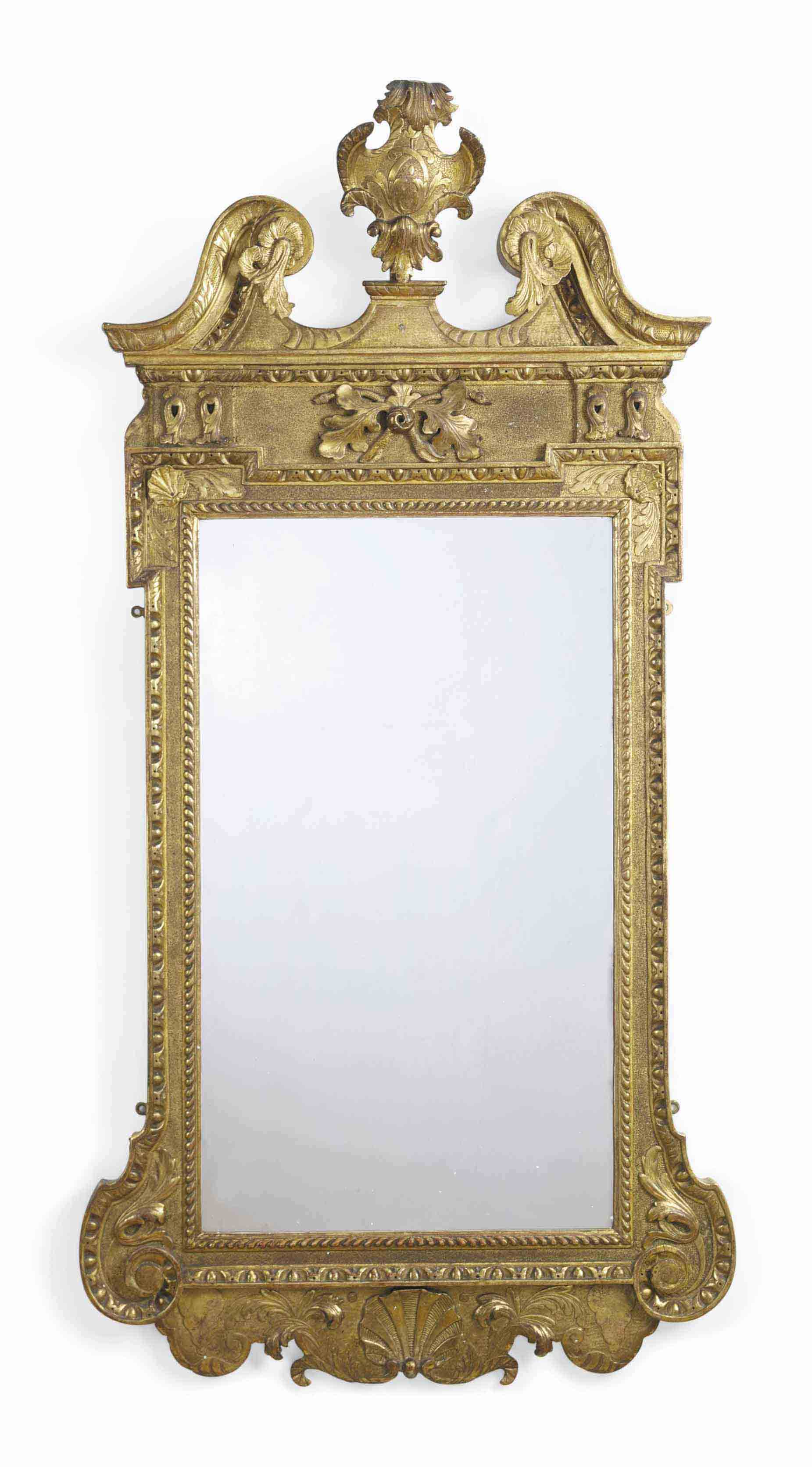 AN ENGLISH GILTWOOD MIRROR , POSSIBLY CIRCA 1730 Christie's
