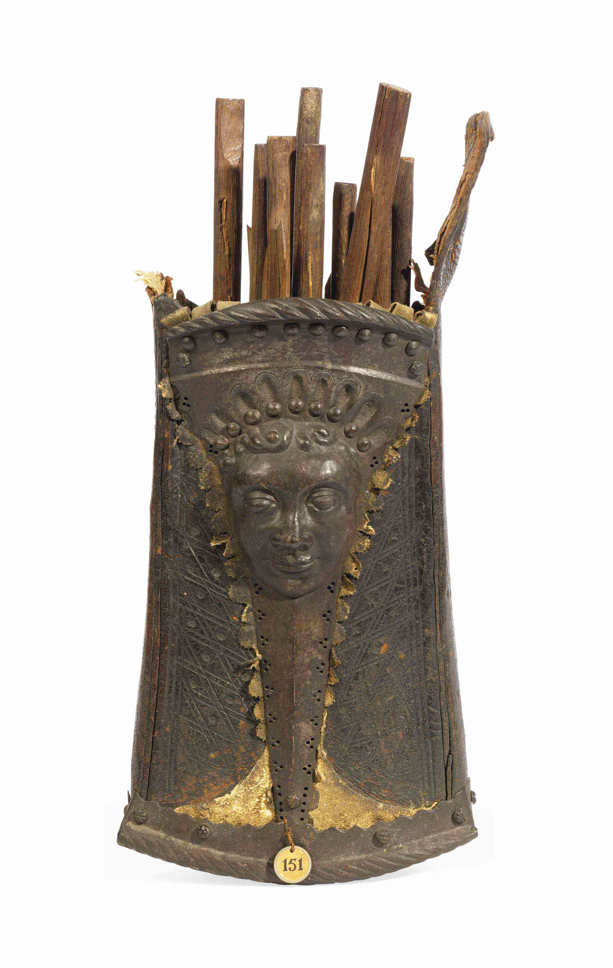 A RARE GERMAN IRONMOUNTED CROSSBOW BOLT QUIVER Christie's