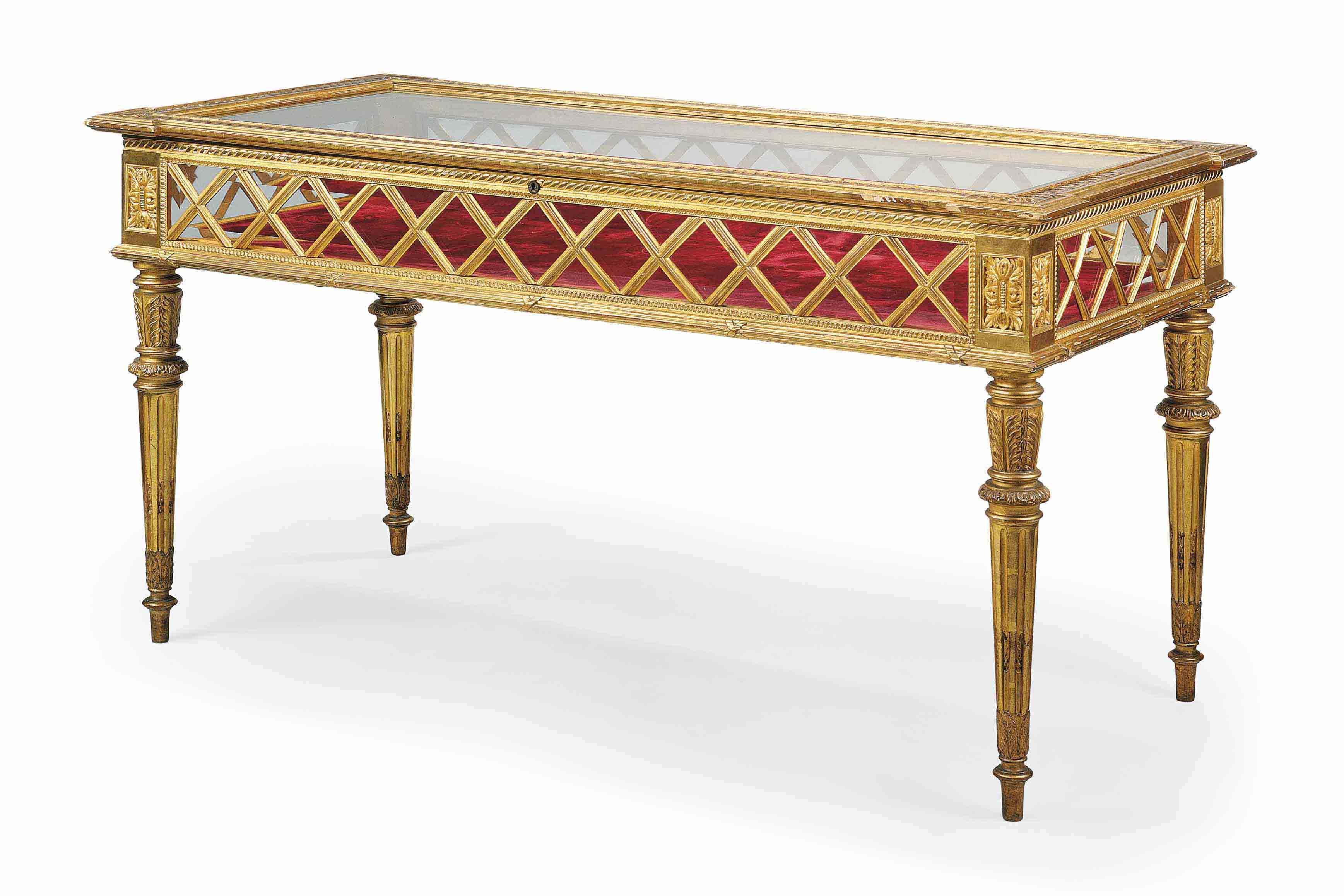 A FRENCH GILTWOOD VITRINE TABLE , CIRCA 1880 Christie's