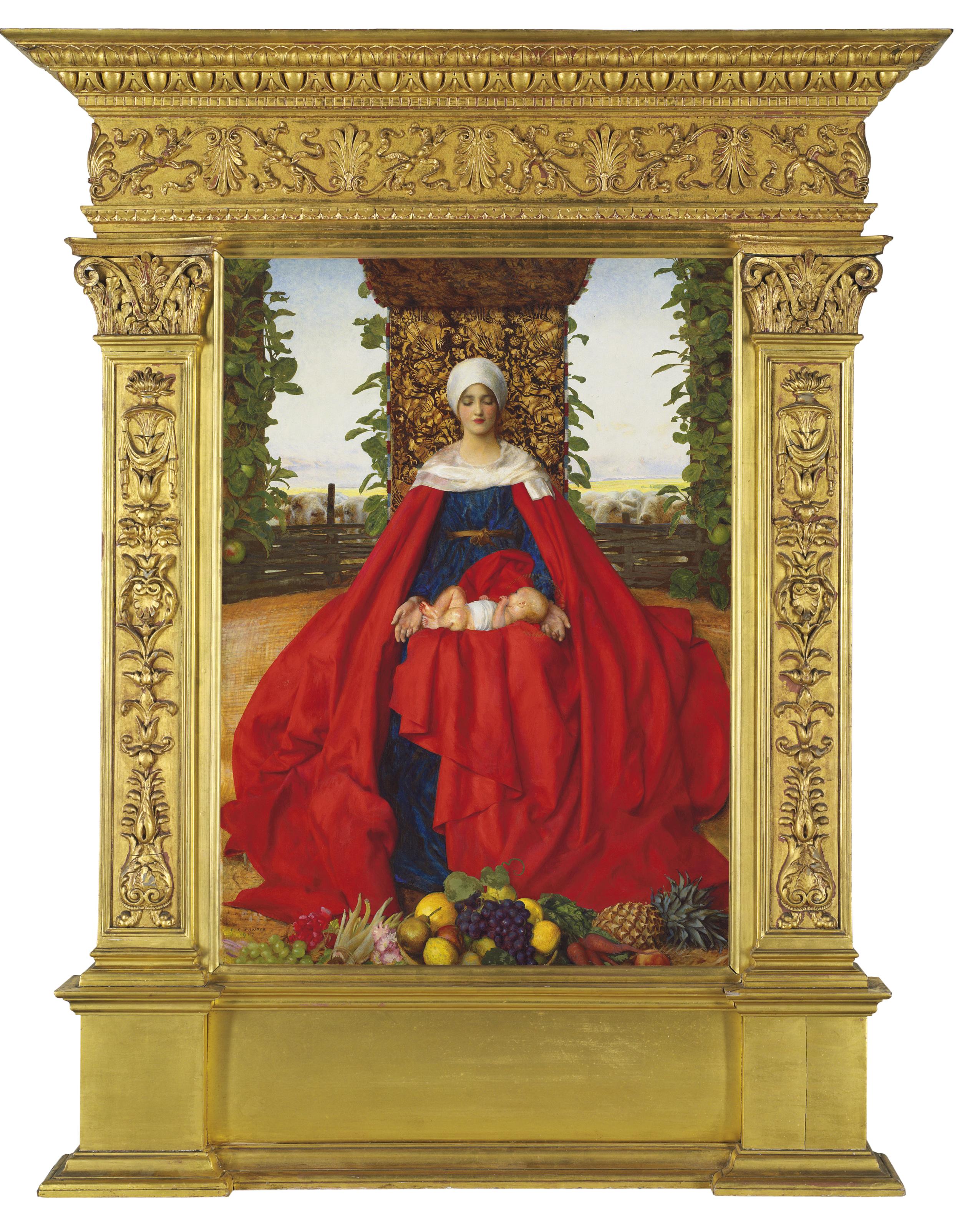 Frank Cadogan Cowper R A 1877 1958 Our Lady Of The Fruits Of
