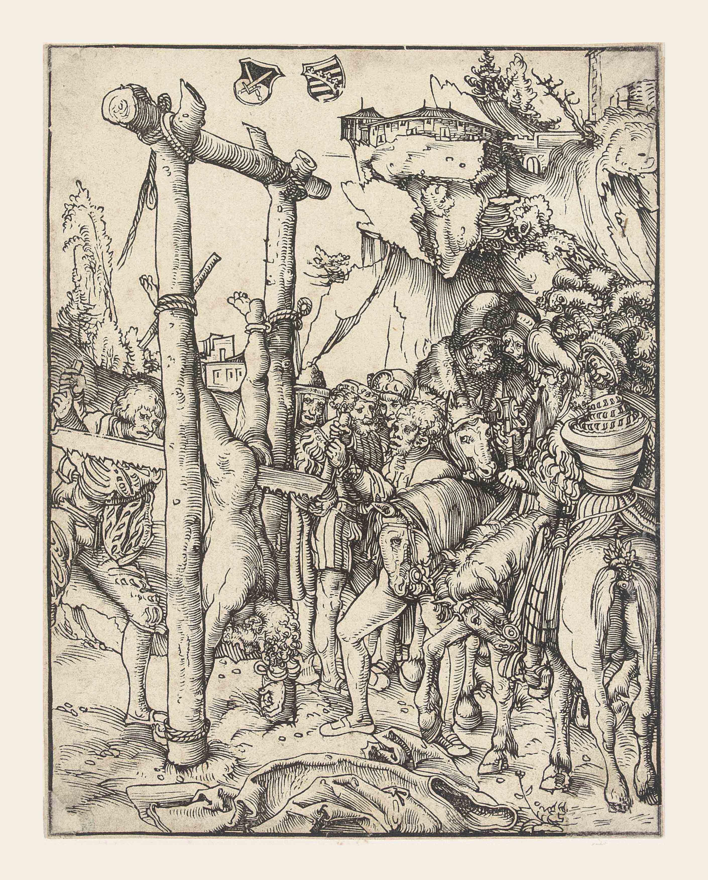 Лукас кранах the Martyrdom of Saint Barbara