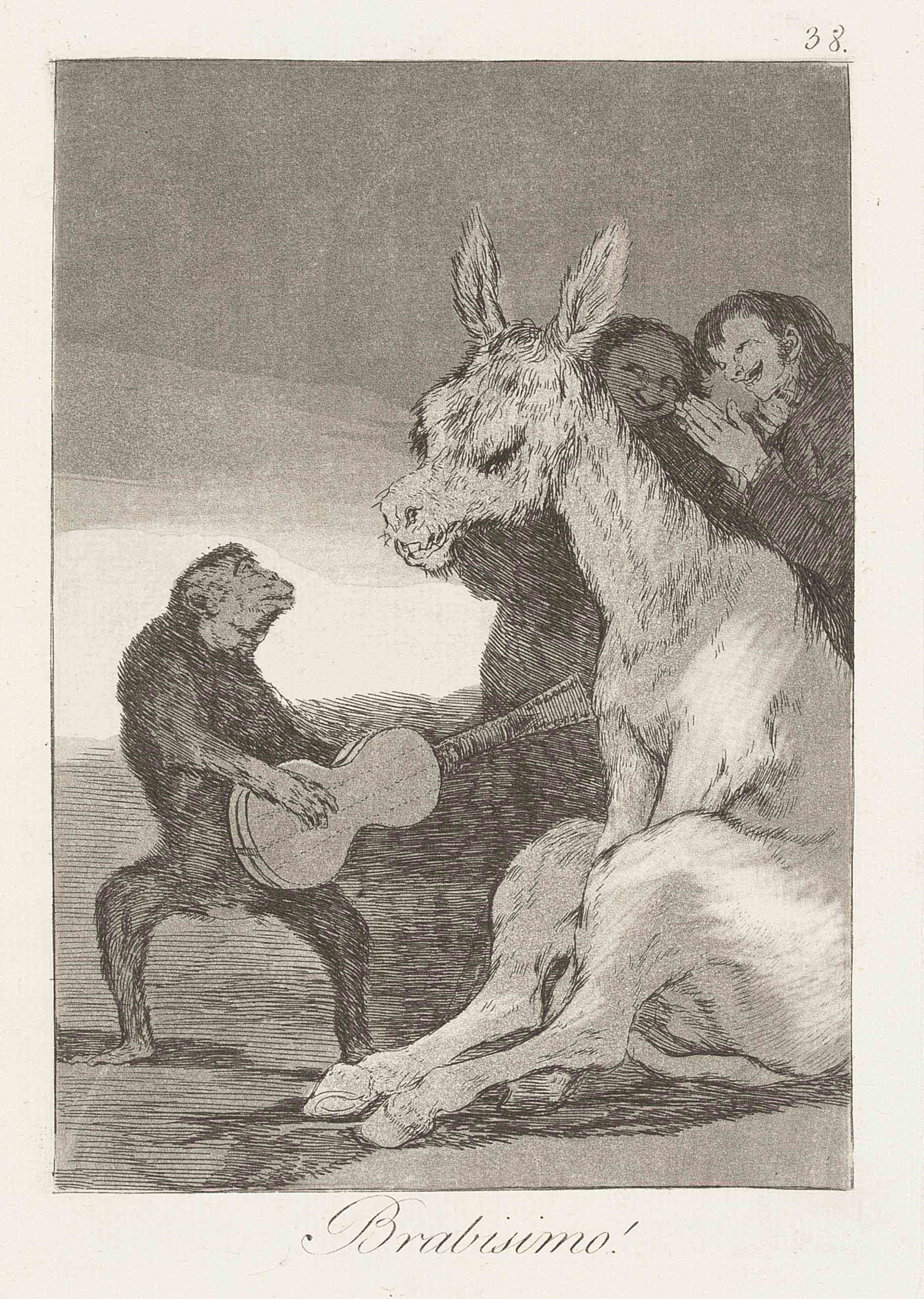Brabisimo, plate 38 from: Los Caprichos (D.75; H. 73) 
