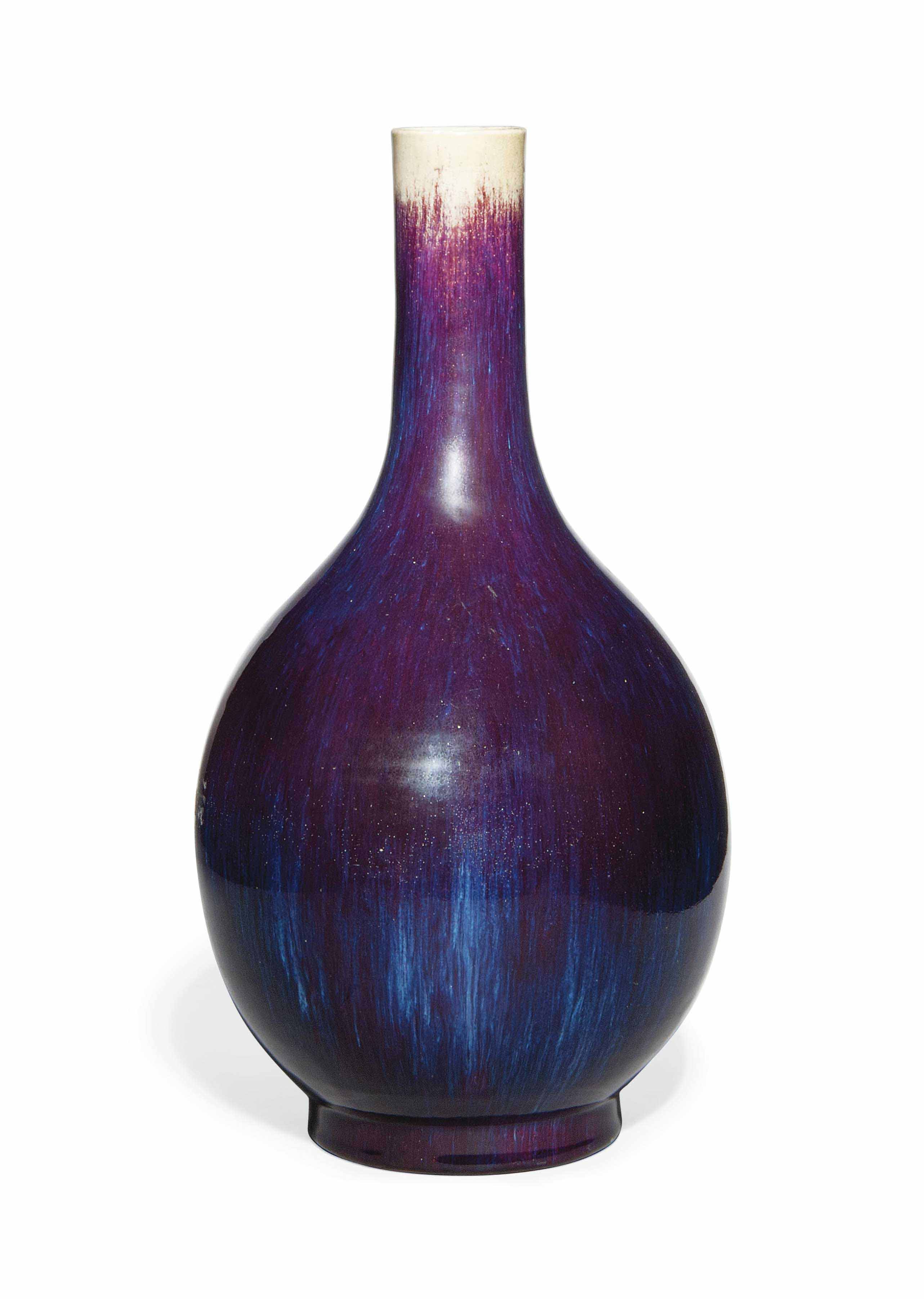 A LARGE CHINESE FLAMBÉ BOTTLE VASE , 18TH CENTURY Christie's