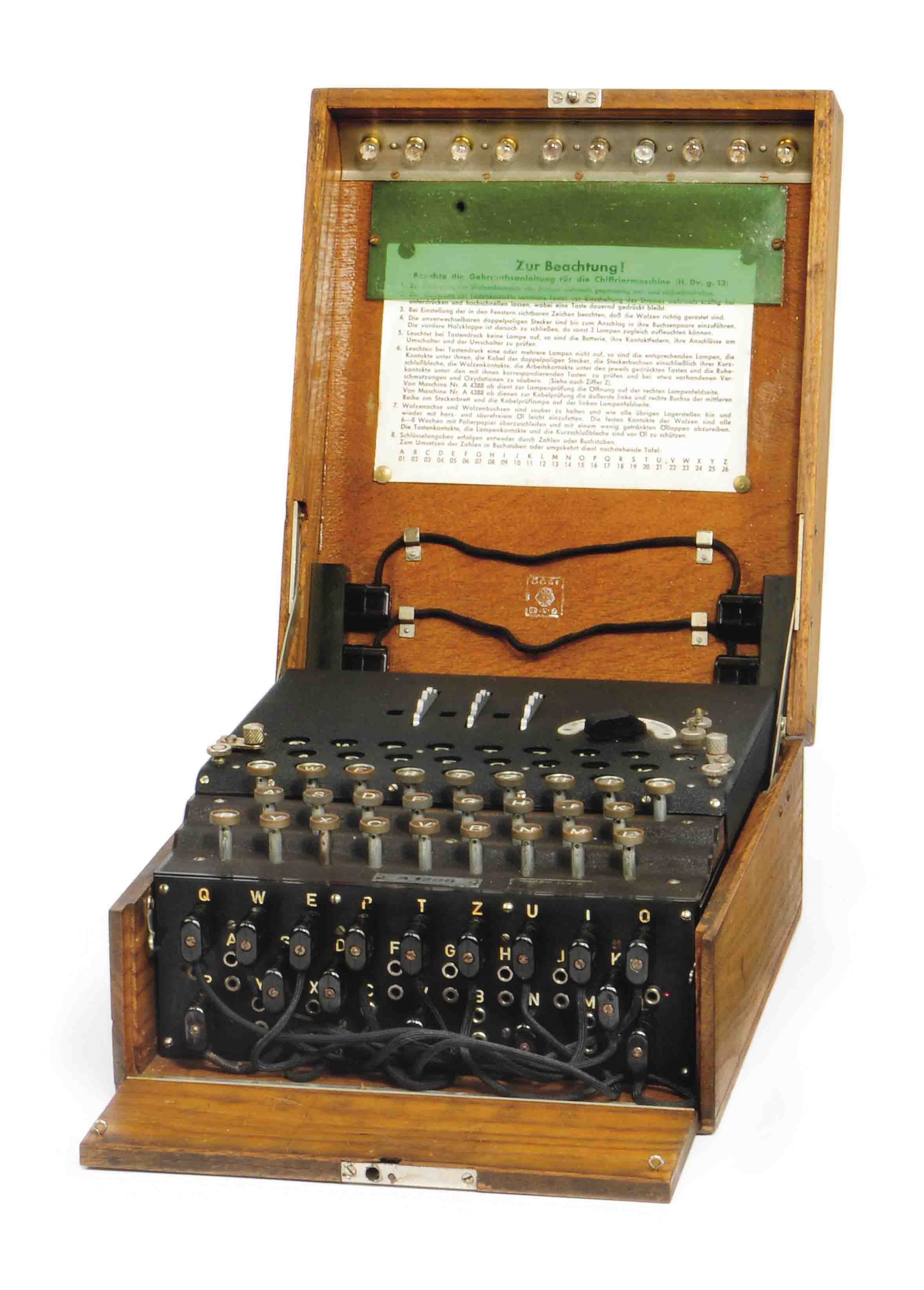 A THREEROTOR ENIGMA CIPHER MACHINE , CIRCA 1939 Christie's