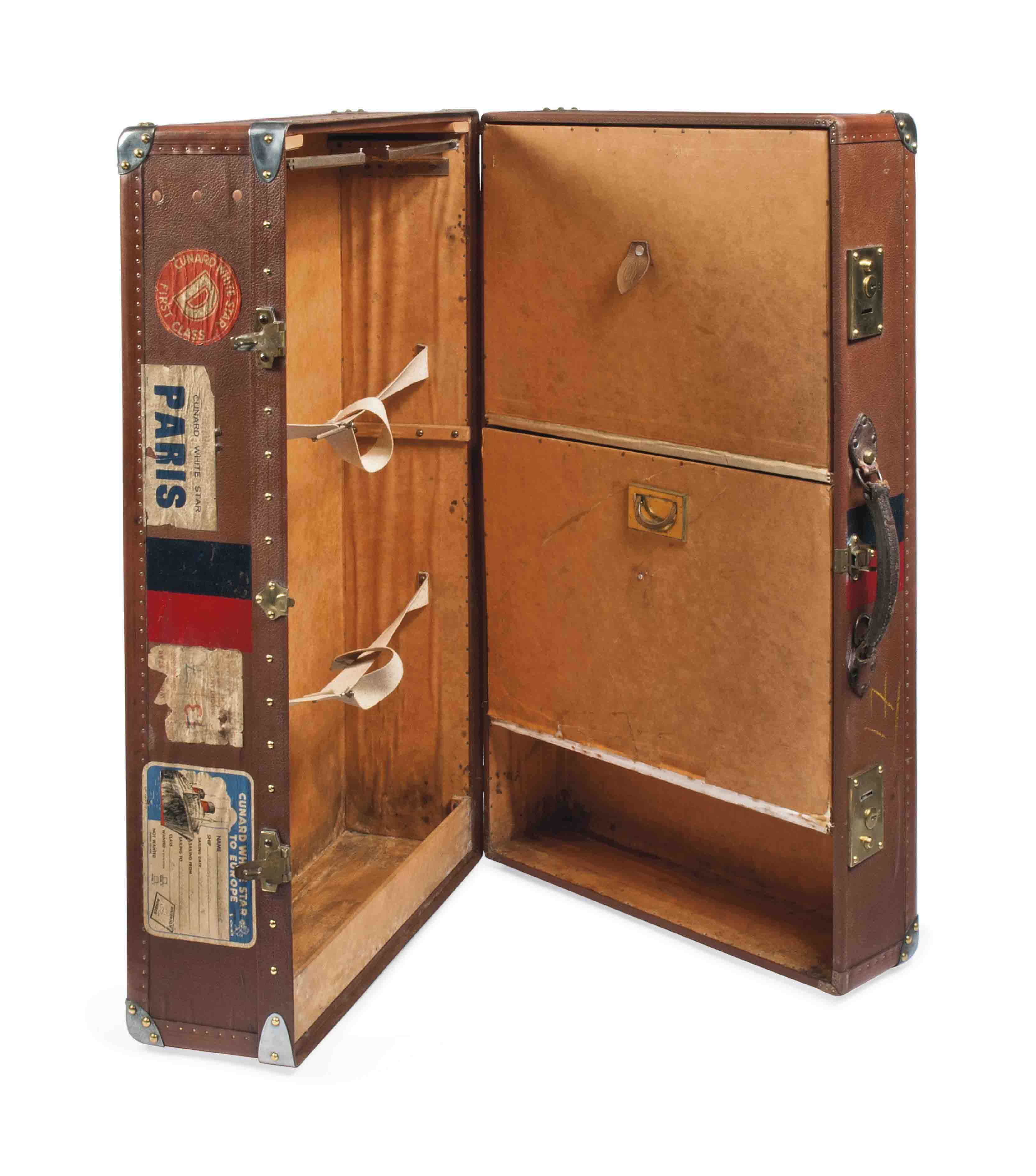 A Wardrobe Suitacse In Brown Canvas Goyard Circa Late 1930s