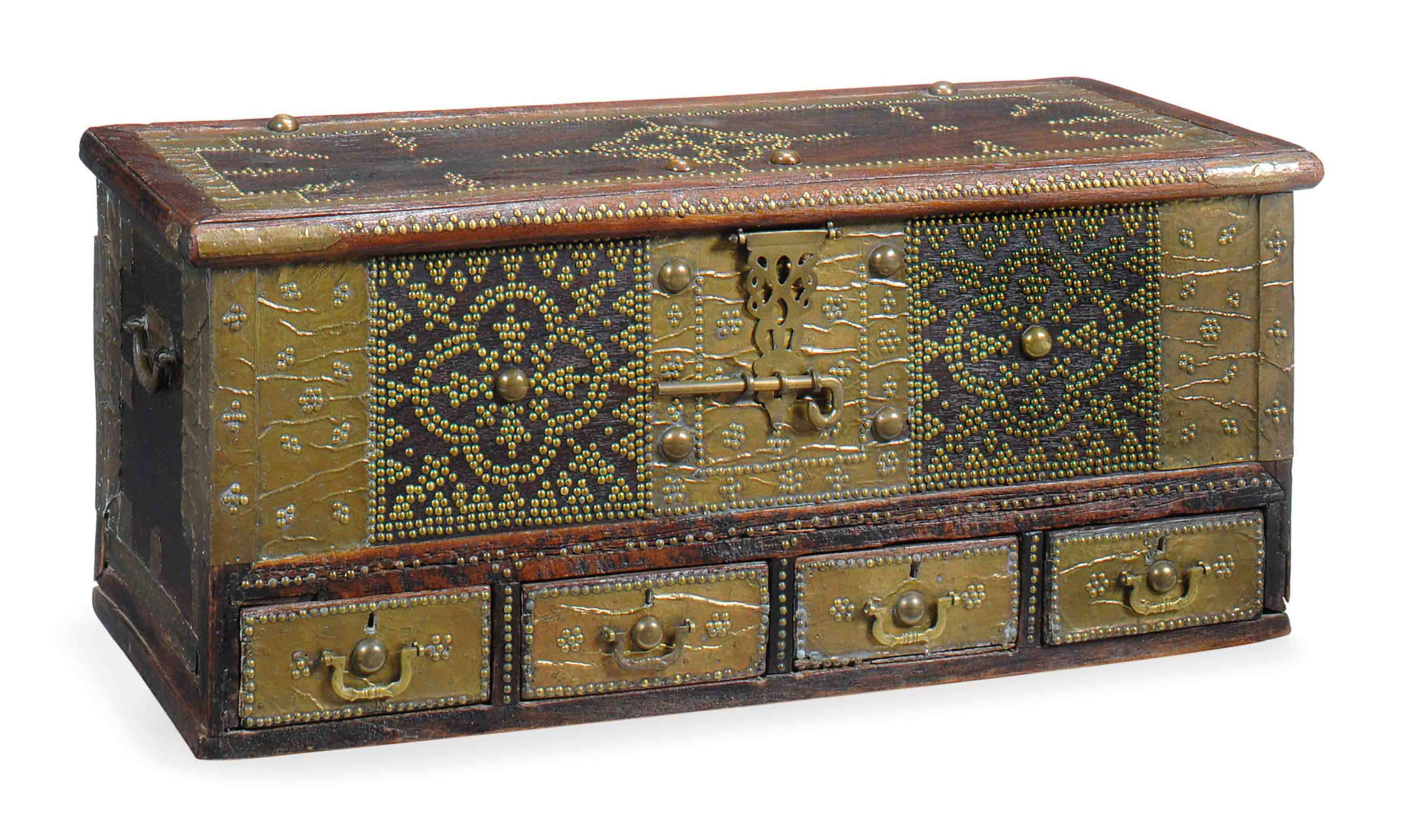 A HARDWOOD AND BRASSSTUDDED 'ZANZIBAR' CHEST , 19TH CENTURY Christie's