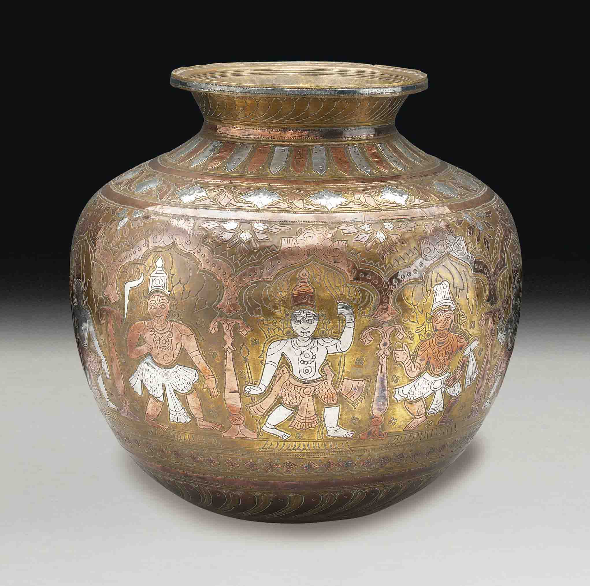 A Silver And Copper Overlaid Brass Water Vase Lota Lota_lota_glerl_1.jpg ‎(800 × 381 pixels, file size: copper overlaid brass water vase lota