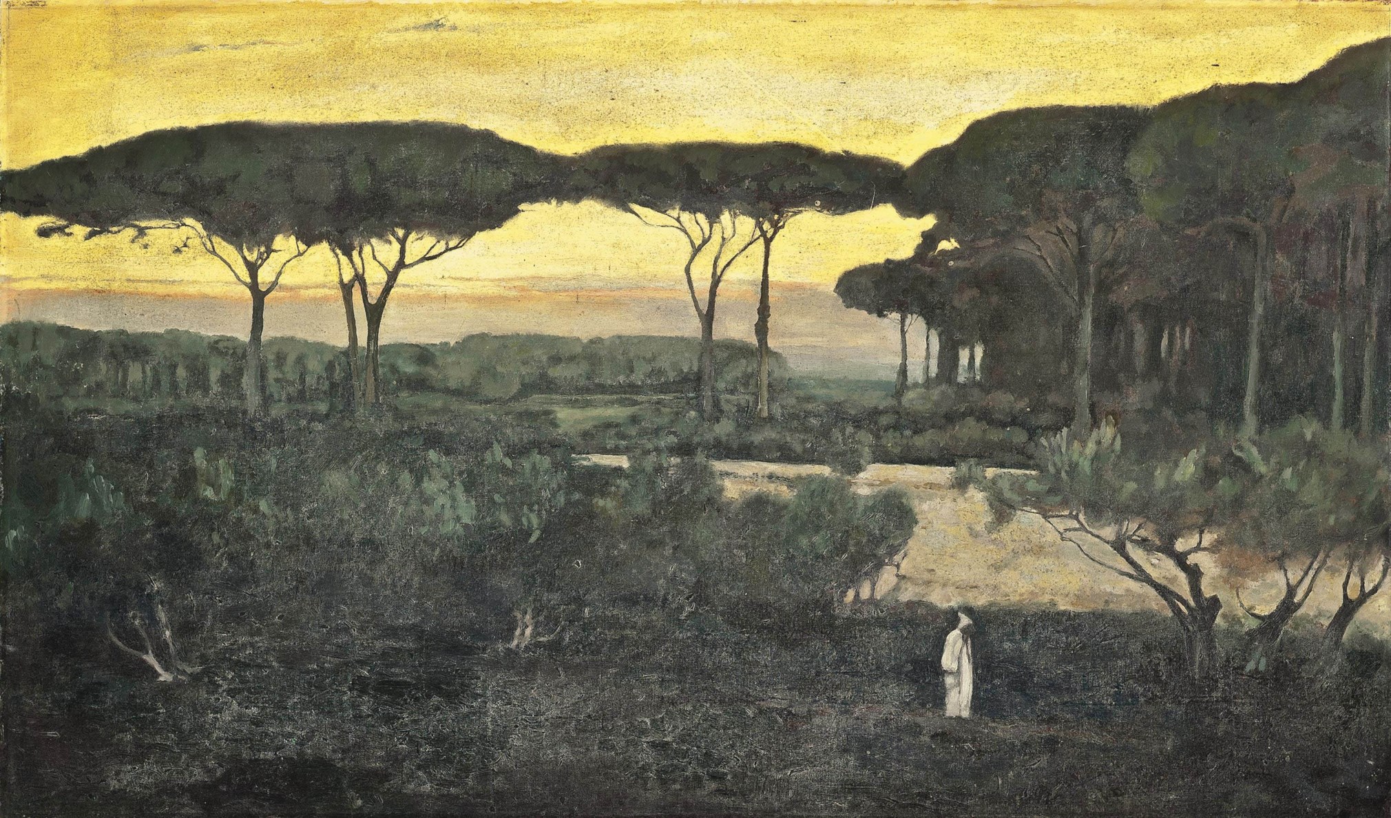 Manner of Émile René Ménard , Sunset Christie's