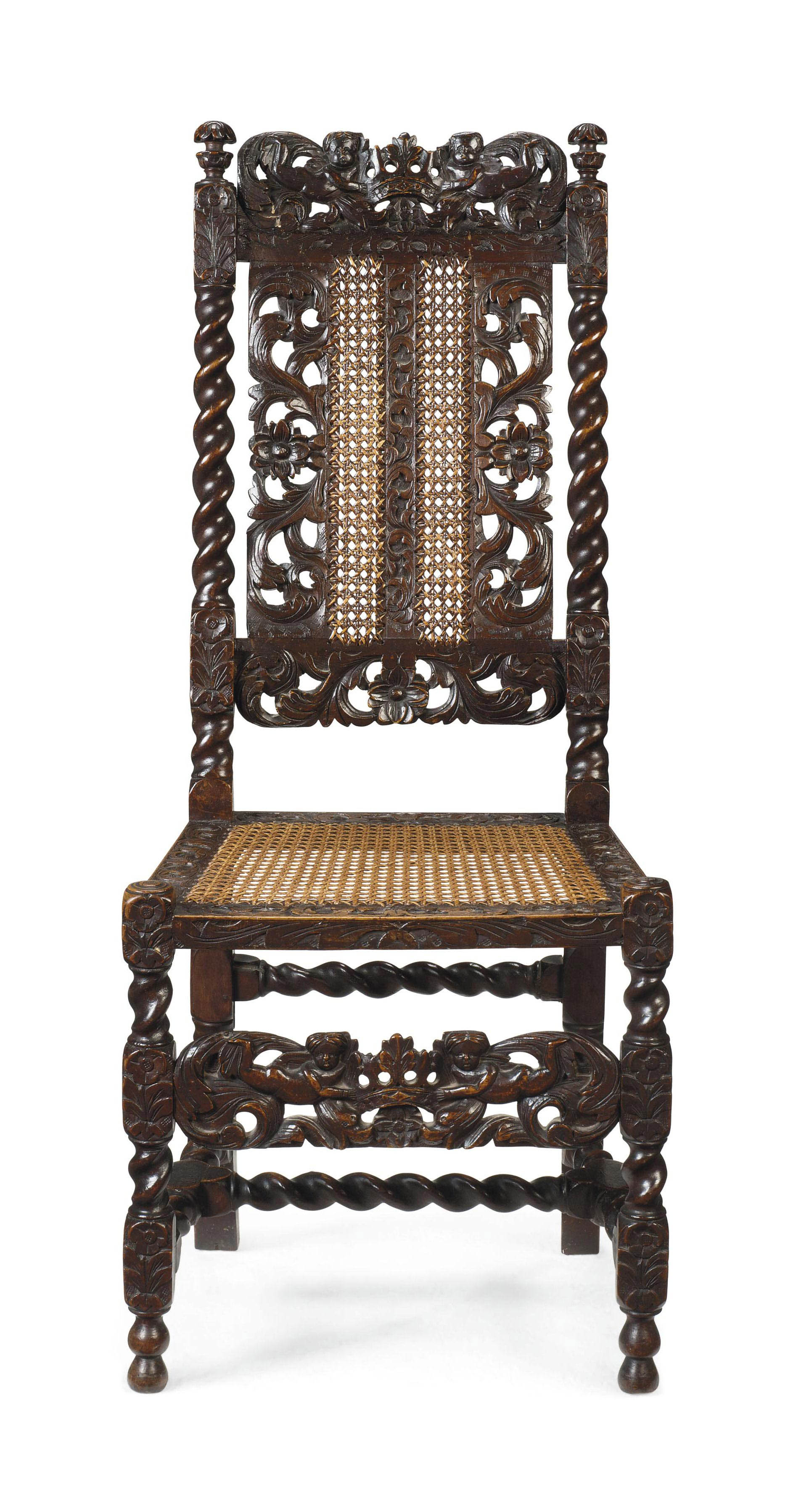 A CHARLES II WALNUT SIDE CHAIR , LATE 17TH CENTURY Christie's