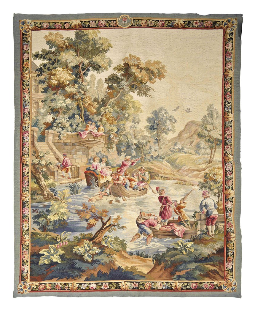 AN AUBUSSON TAPESTRY , FRENCH, LATE 19TH CENTURY, IN THE STYLE OF LOUIS