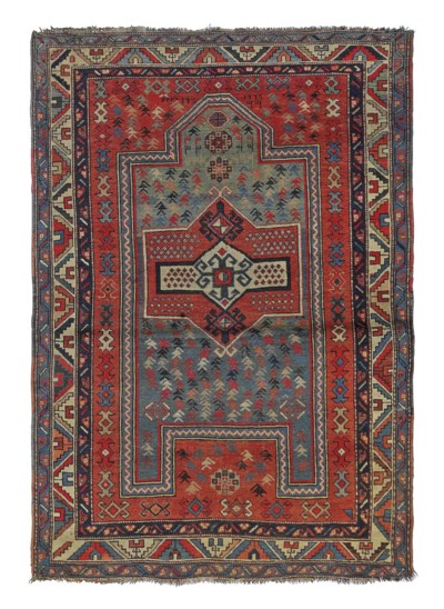 An Antique Fachralo Kazak Prayer Rug Christie S