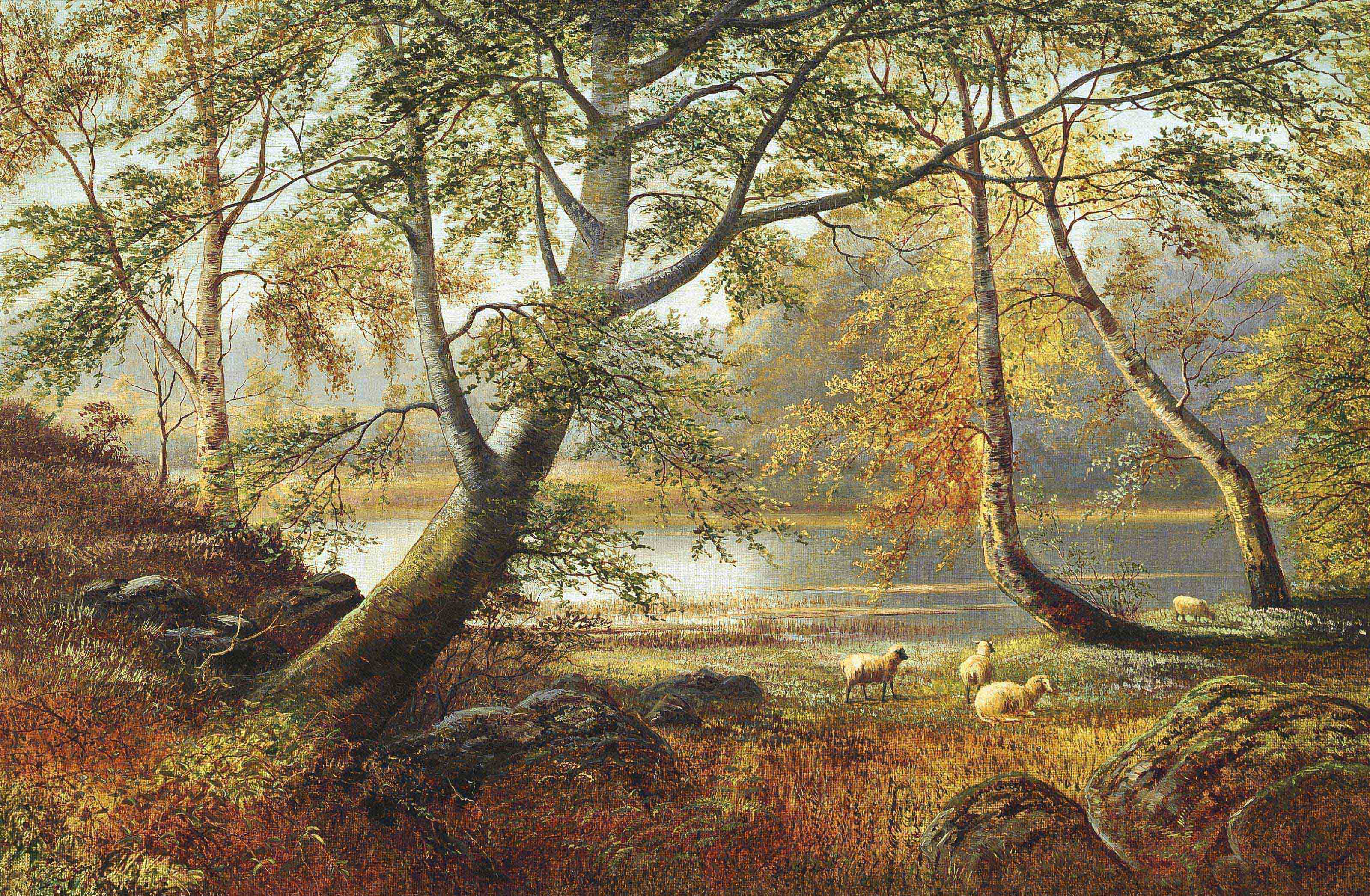 William Mellor 1851 1931 View Near Rokeby Barnard Castle