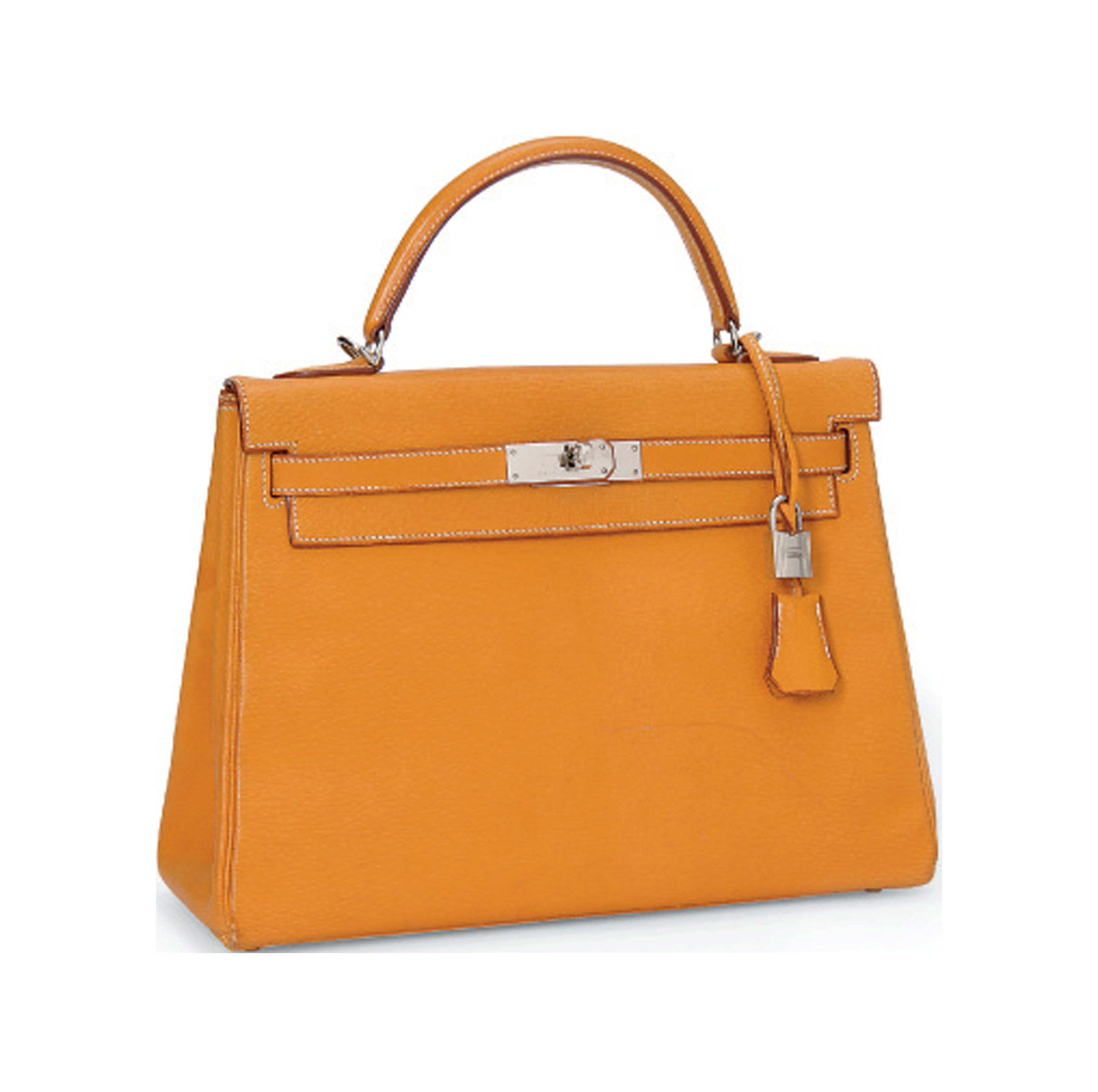 An orange pigskin leather kelly bag herm s 2000 christie s