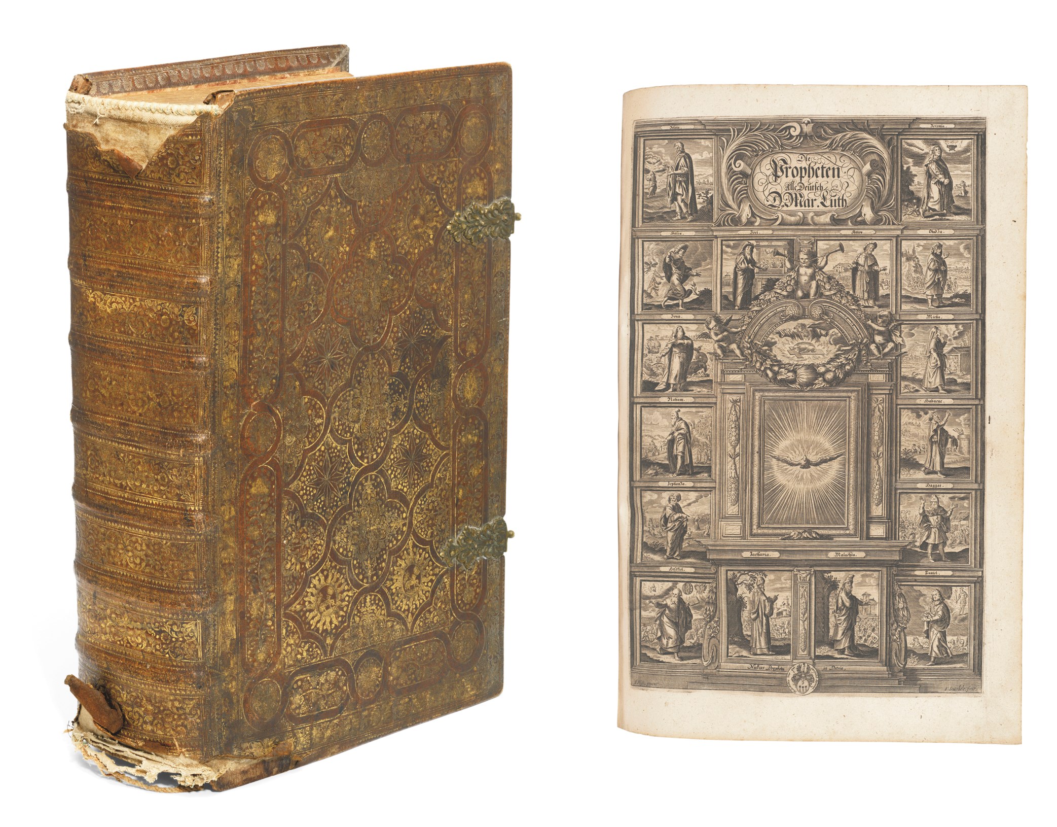 BIBLE, in German, Luther's version -- Biblia. Lüneburg: Cornelius ...