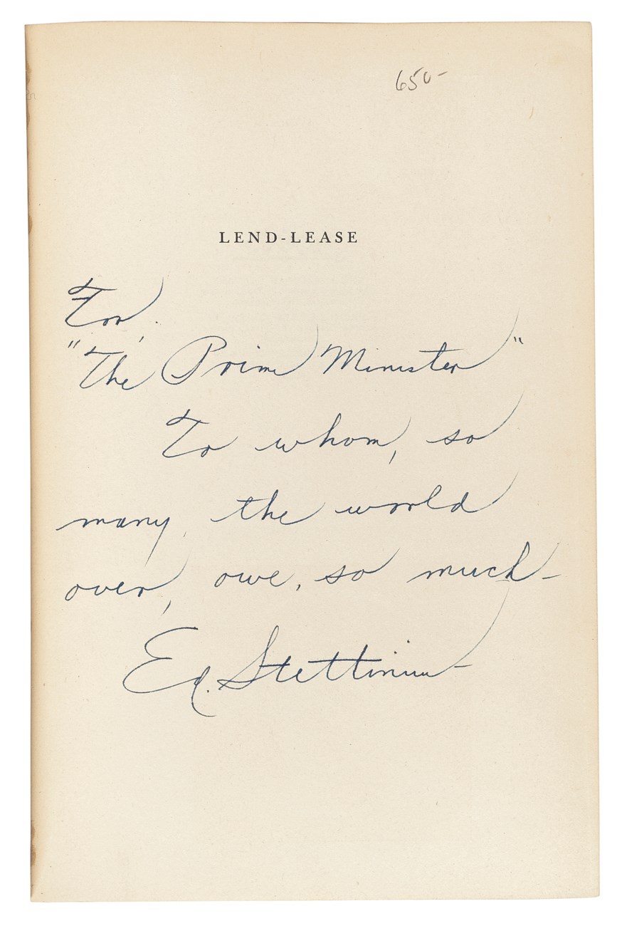 CHURCHILL, Winston, S. -- A collection of FIRST EDITIONS from Winston