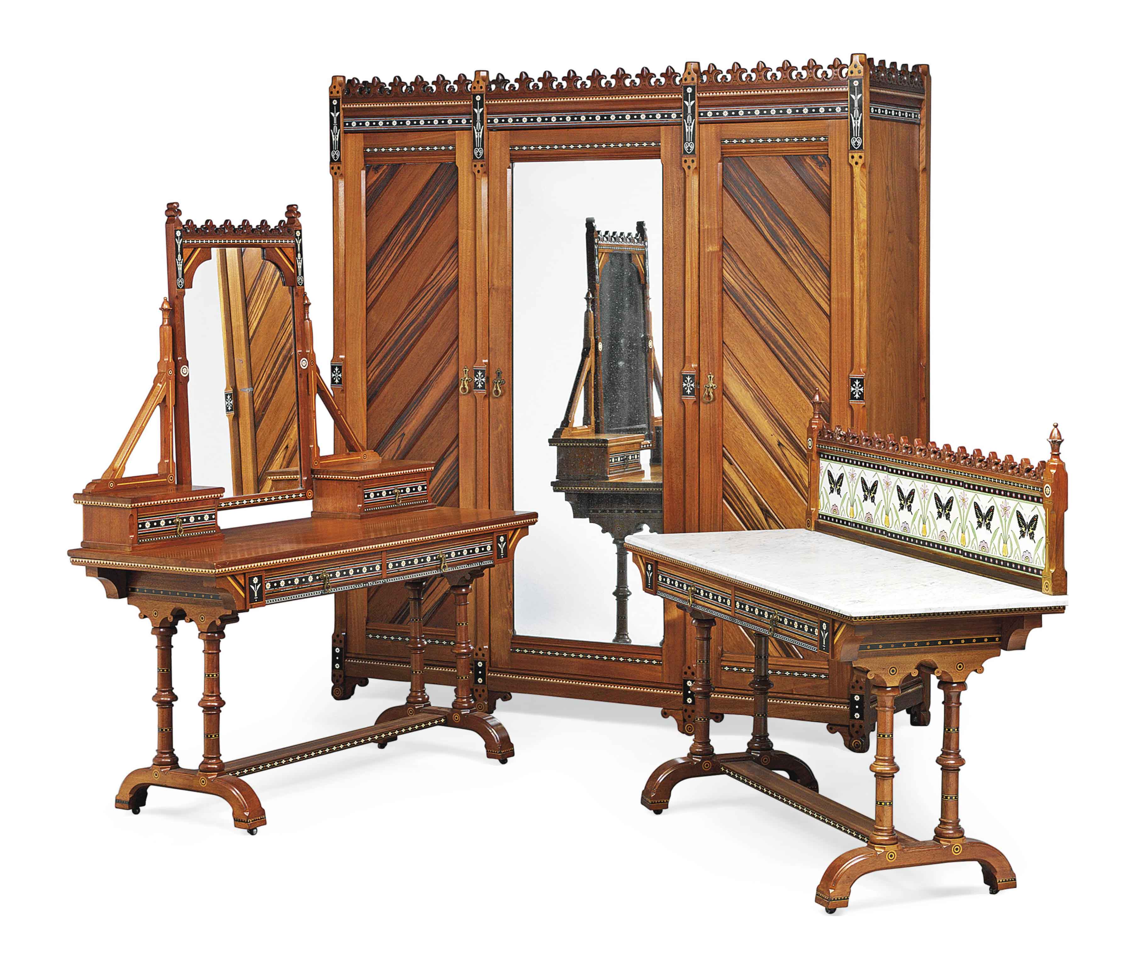 GOTHIC MAHOGANY CANOPY BED, image size:3592x3080
