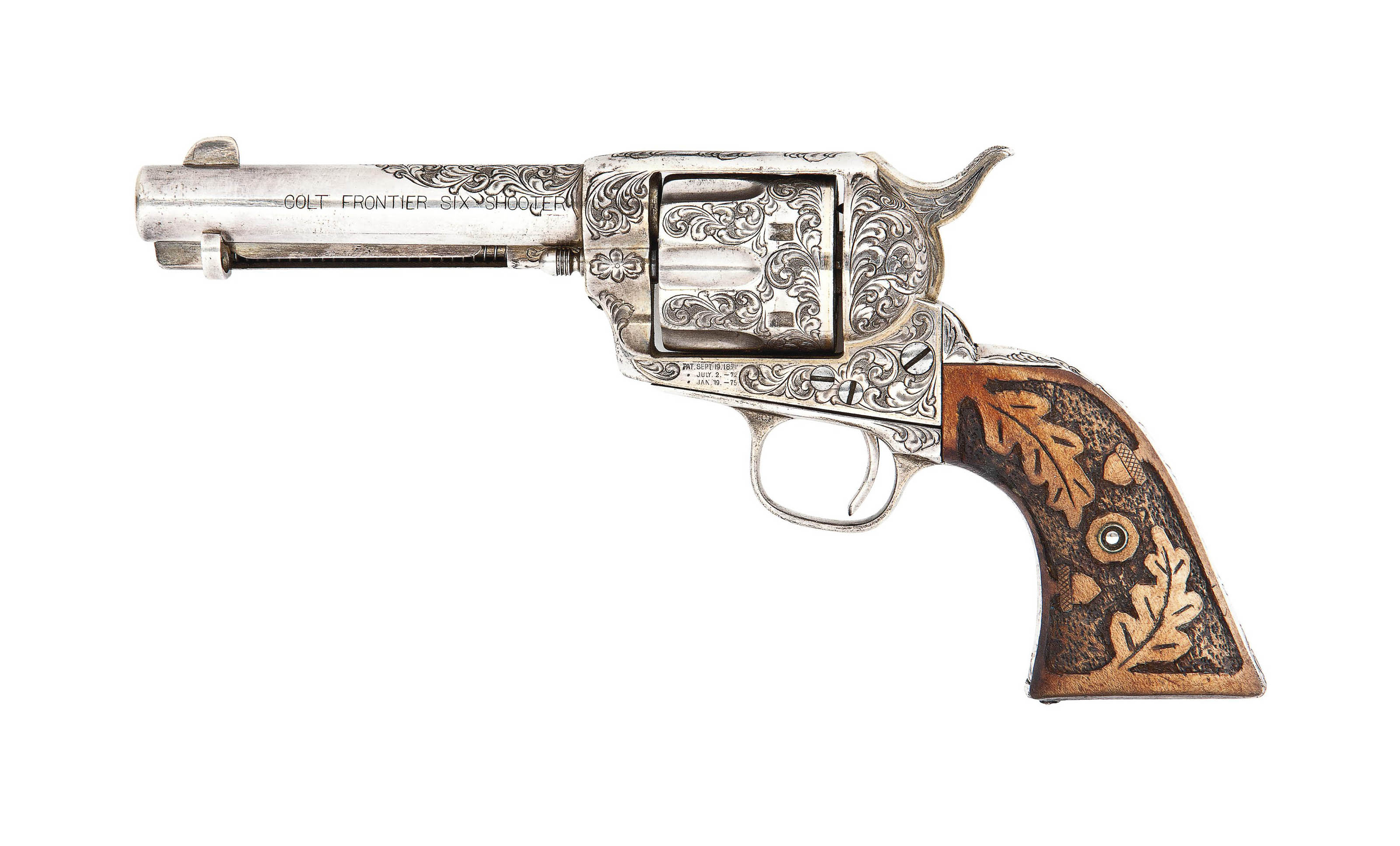 AN ENGRAVED .44-40 MODEL 1873 'FRONTIER SIX SHOOTER' SIX-SHOT