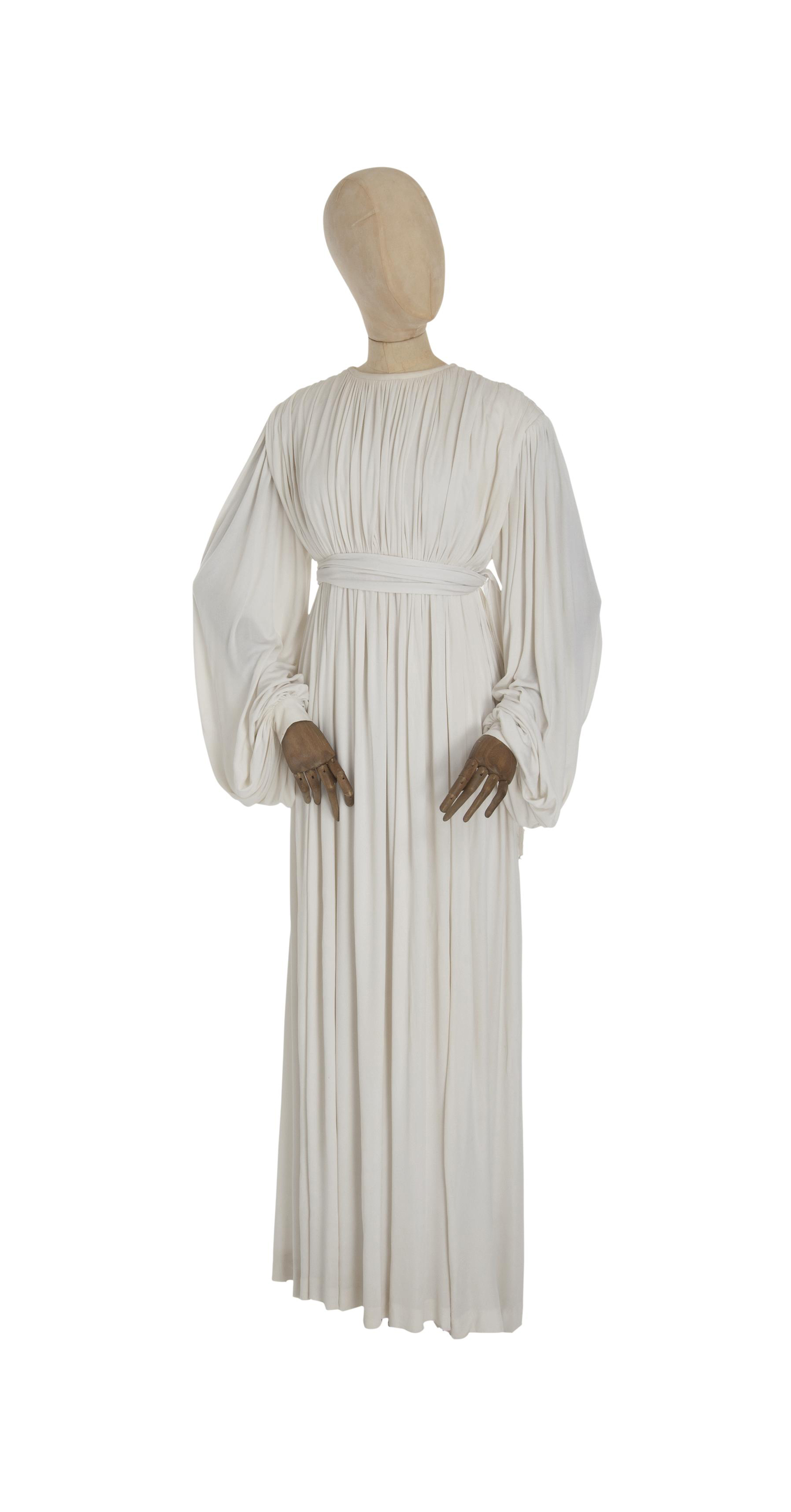 grecian white gown