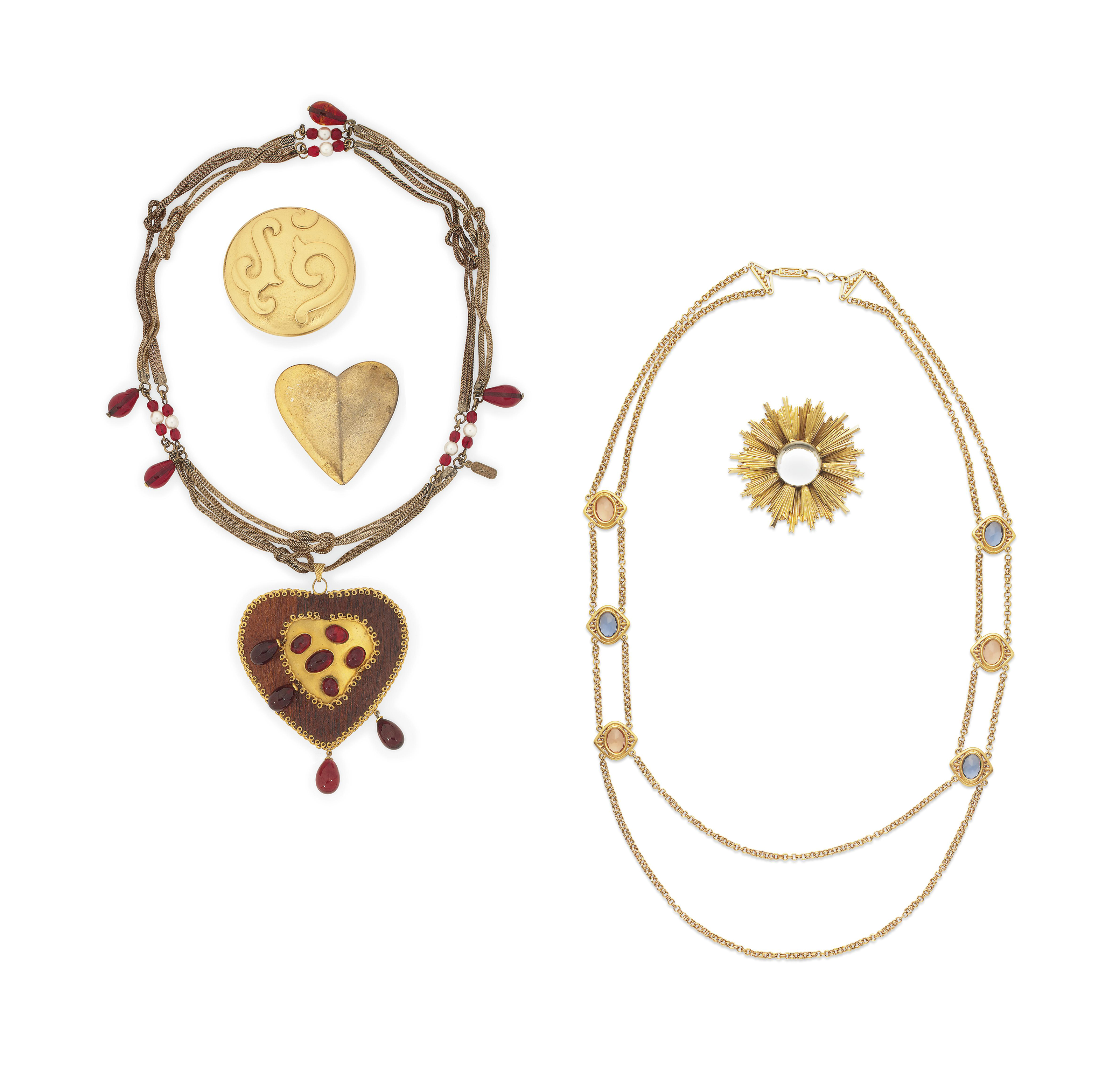 A Group Of Costume Jewellery Yves Saint Laurent Textiles Costume Accessories Christie S