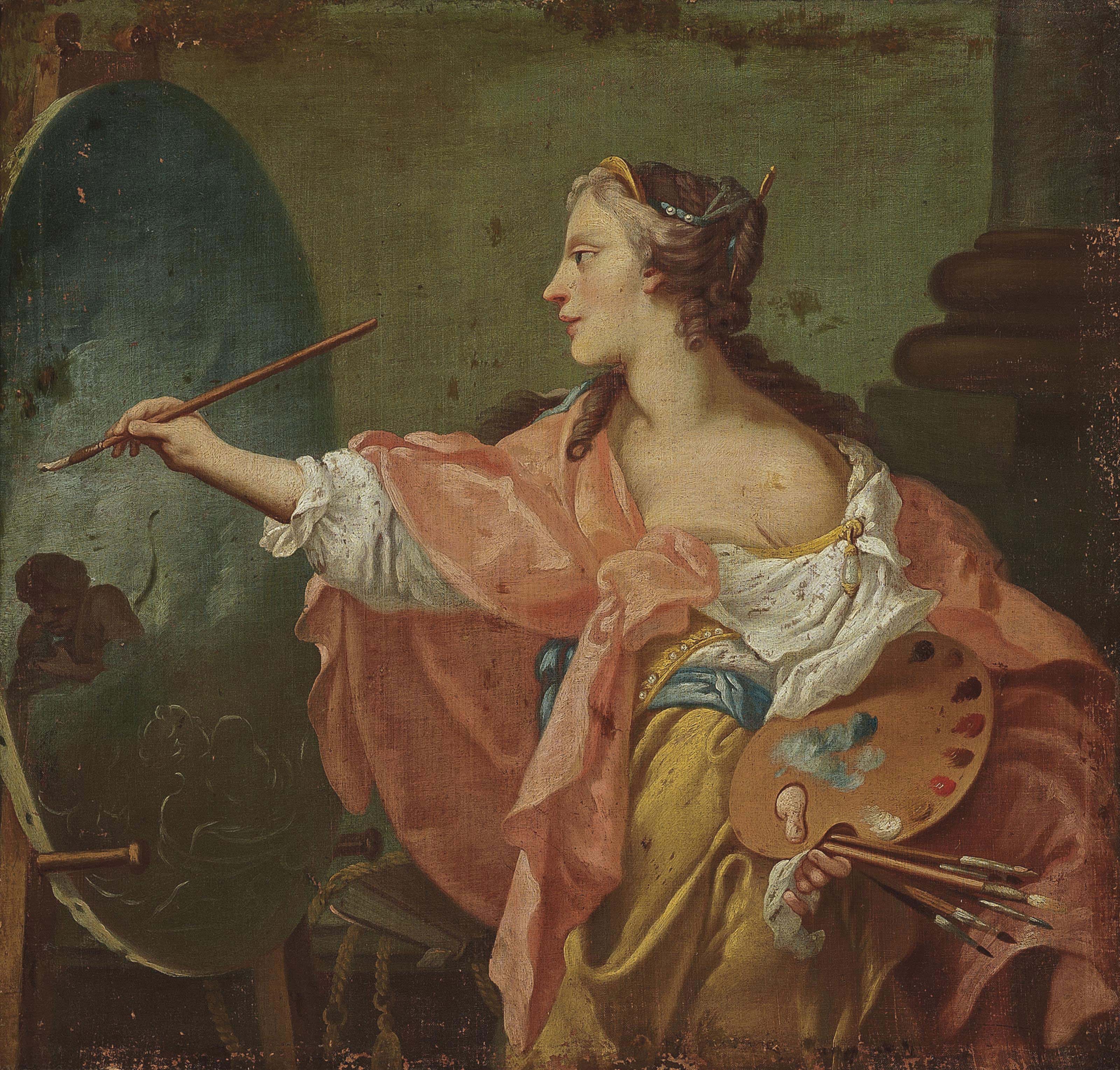 French School 18th Century An Allegory Of Painting Christie S