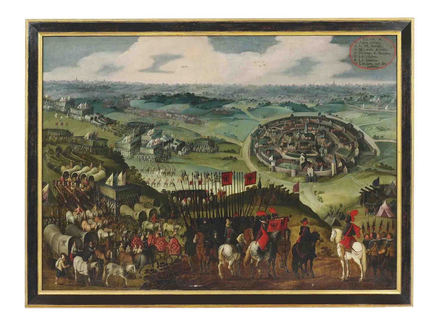 Attributed to Pieter Snayers (Antwerp 1592-1667 Brussels) , The Siege ...