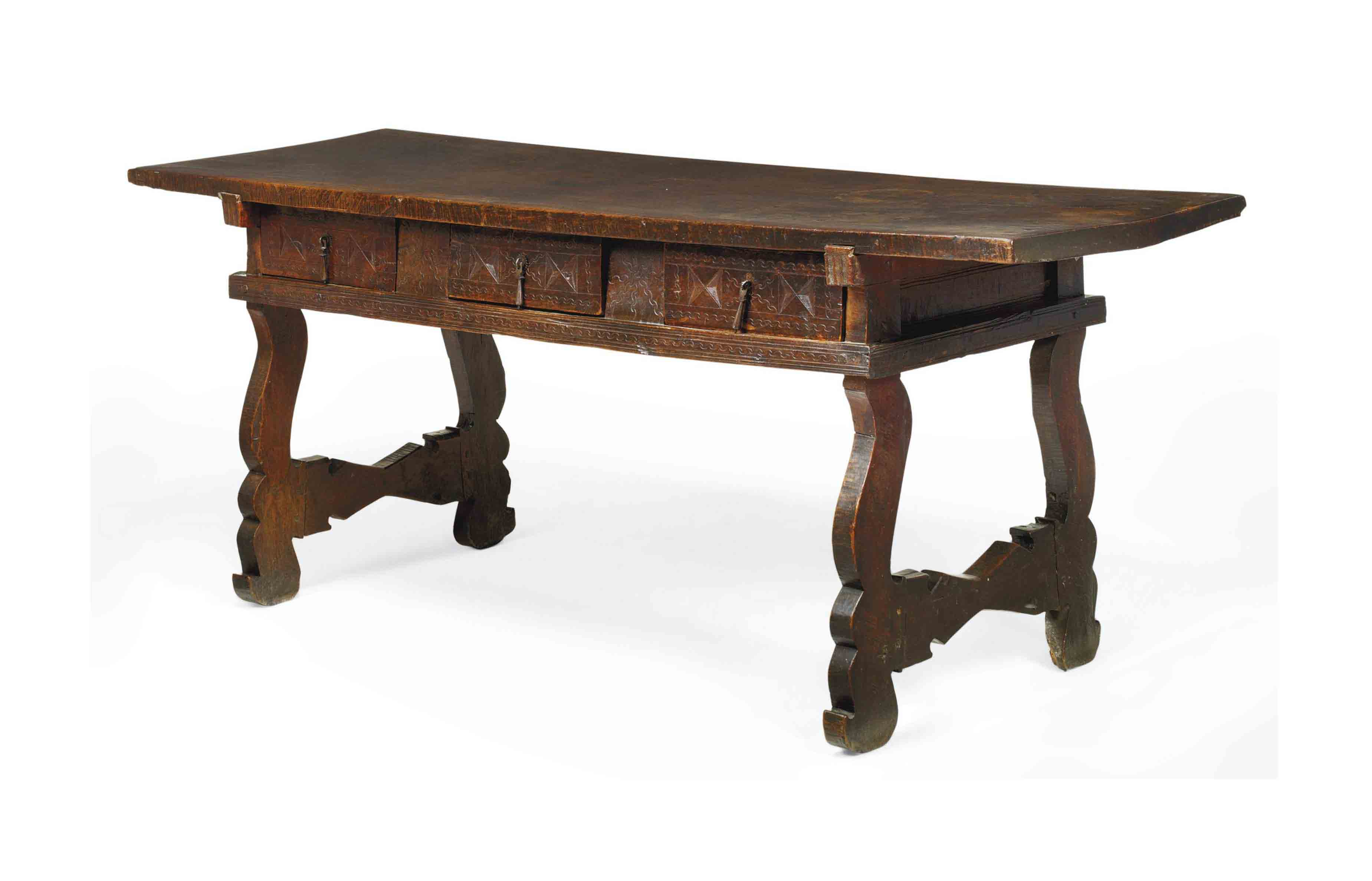 A SPANISH WALNUT REFECTORY TABLE , LATE 17TH CENTURY Christie's