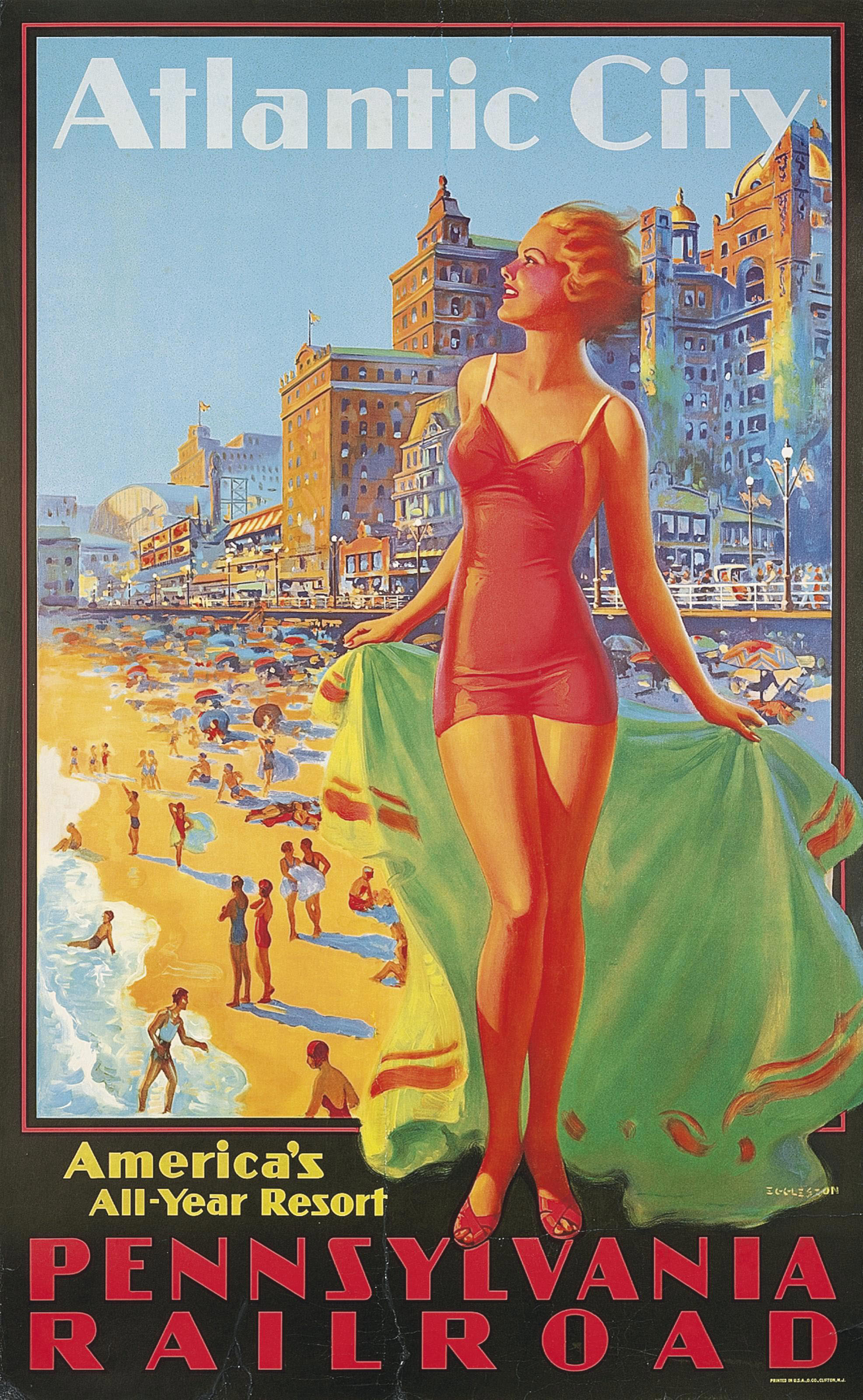 Edward Mason Eggleston (1885) , ATLANTIC CITY, PENNSYLVANIA RAILROAD