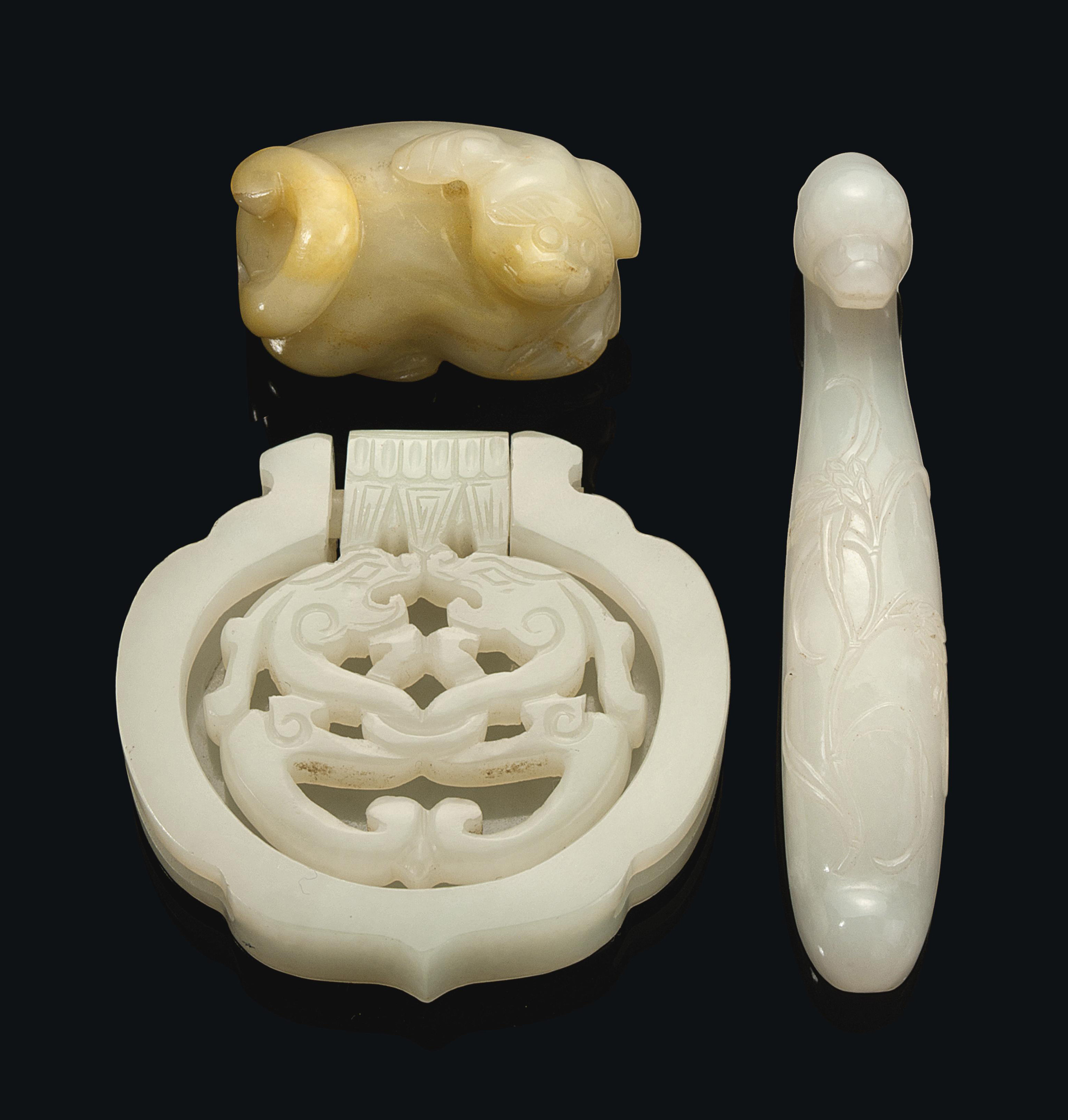 THREE CHINESE JADE CARVINGS , 19TH AND 20TH CENTURY Christie's