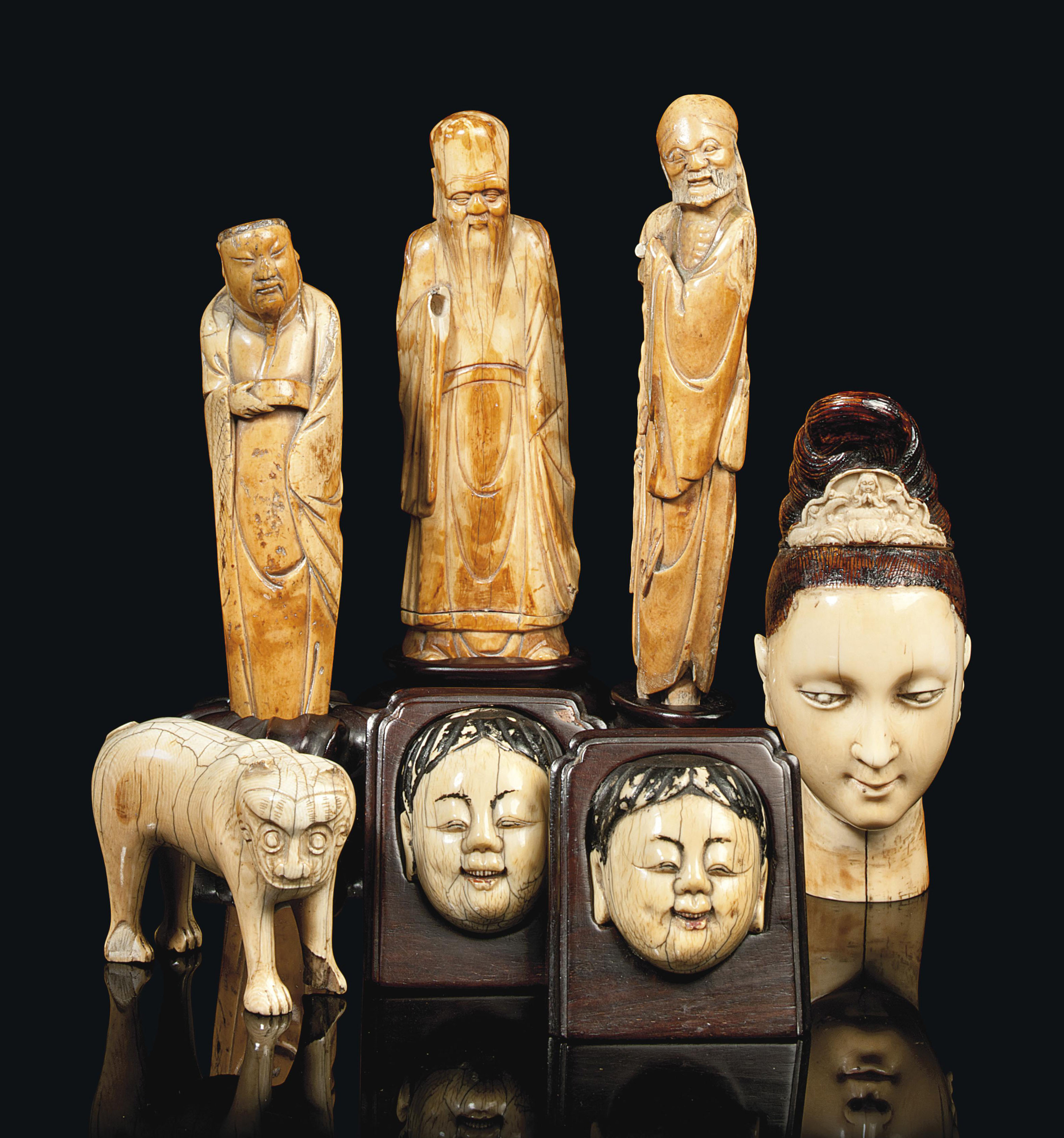 A SELECTION OF CHINESE IVORY CARVINGS , 17TH CENTURY AND LATER Christie's