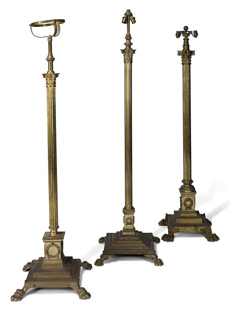 corinthian column floor lamp