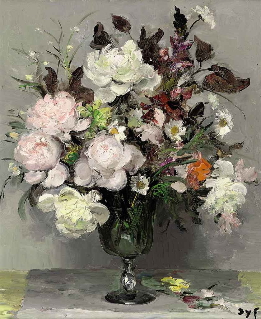 Jeanne Selmersheim-Desgranges (1877-1958) , Fleurs dans un vase
