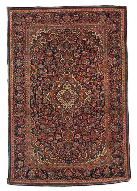 A pair of Kashan rugs