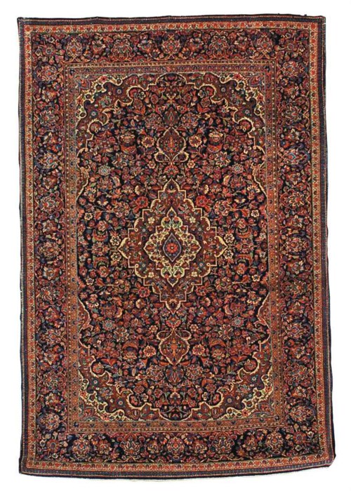 A pair of Kashan rugs