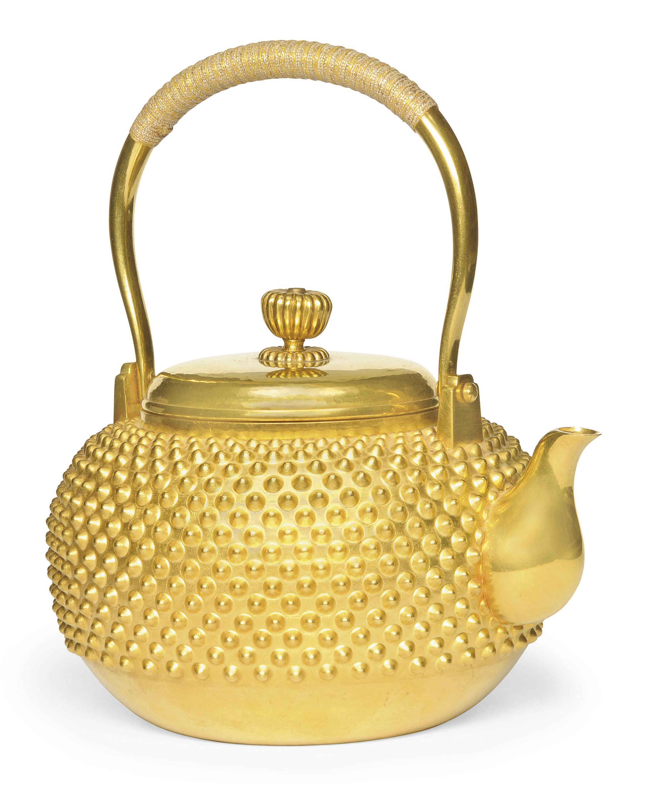 An Imperial Presentation Gold Kettle , STAMPED JUNKIN [PURE GOLD