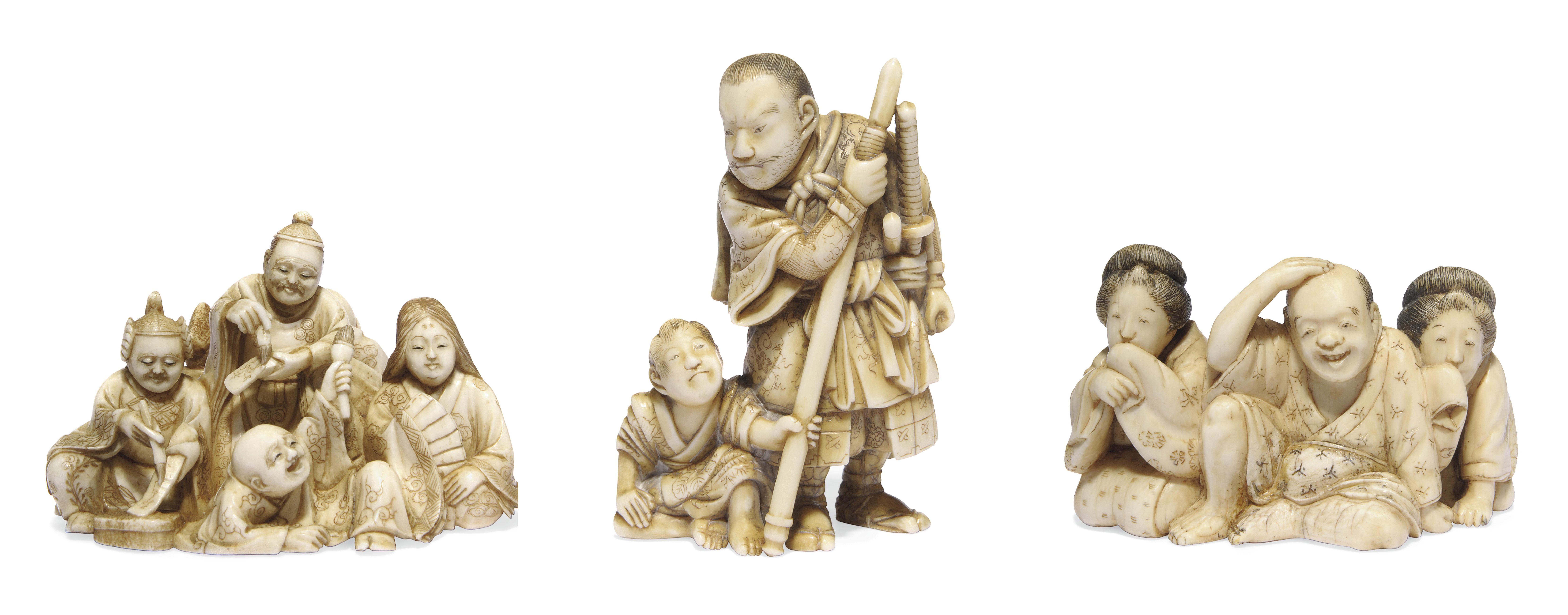 A Wood Netsuke , SIGNED MITSUHIDE, EDO PERIOD (19TH CENTURY