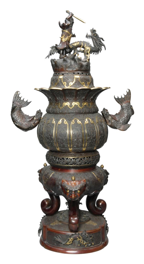 An Impressive Large Bronze Koro [Incense Burner]